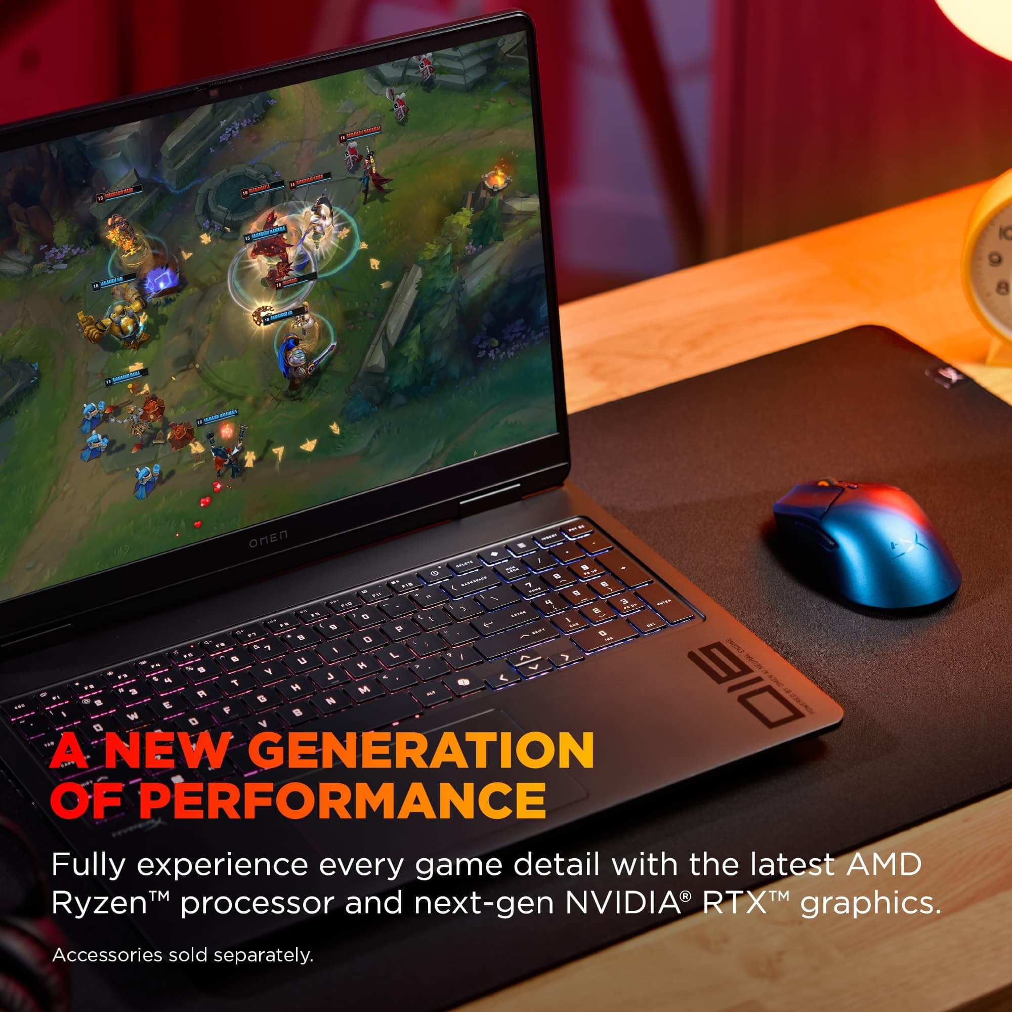 HP OMEN 16 Slim Gaming Laptop mit Headset (AMD Ryzen 9 8940HX, 64GB DDR5, 2TB SSD, NVIDIA RTX 5060 8GB, 16-core (>Ultra 7-155H)), FHD+ 144Hz Display, 4-Zonen RGB-Hintergrundbeleuchtung, IR-Webcam 64GB|2TB + Headset Bild 4