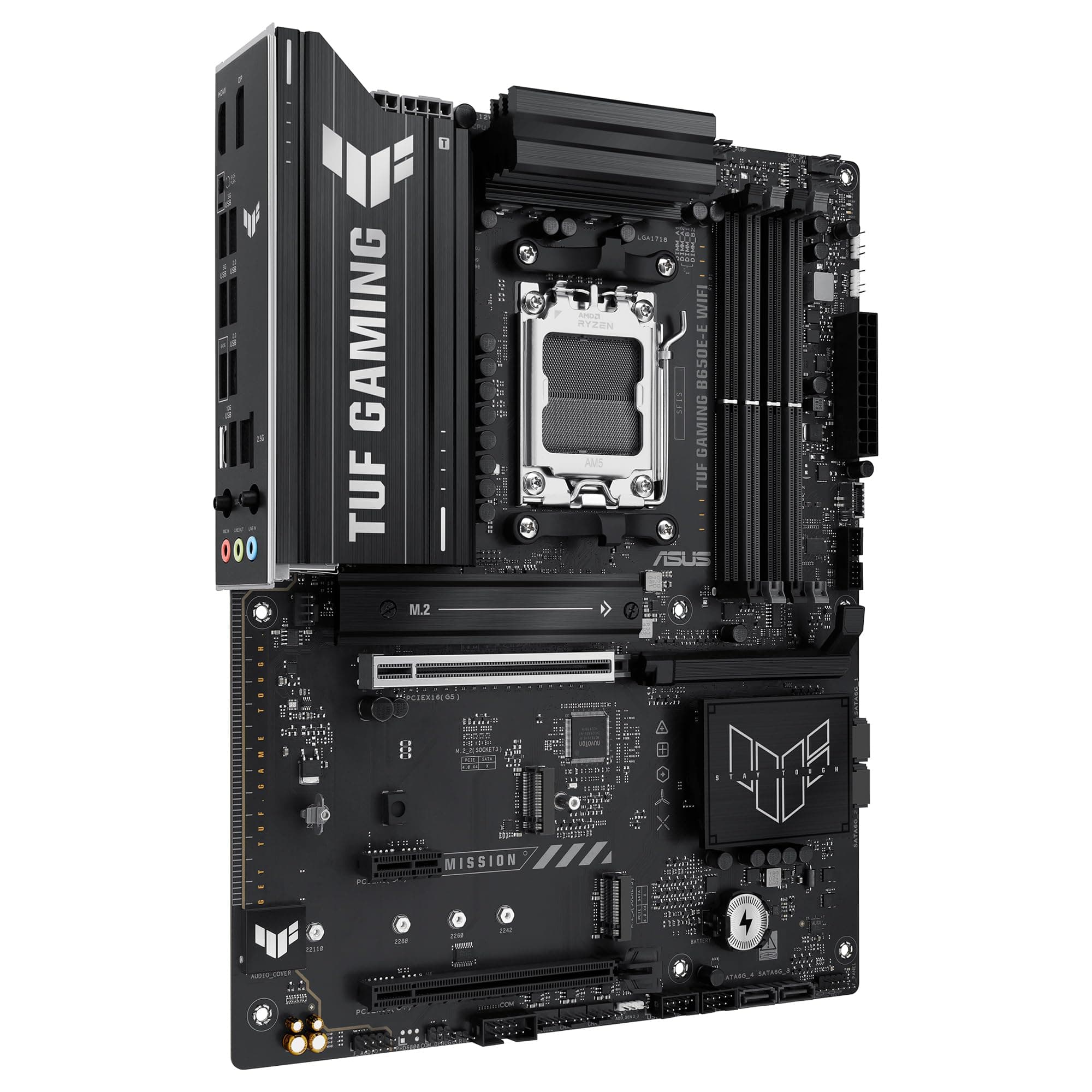 ASUS TUF Gaming B650E-E WiFi Mainboard Sockel AMD AM5 (ATX, Ryzen 9000, DDR5 Speicher, PCIe 5.0, WiFi 6E, PCIe Q-Release, Aura Sync) Bild 7
