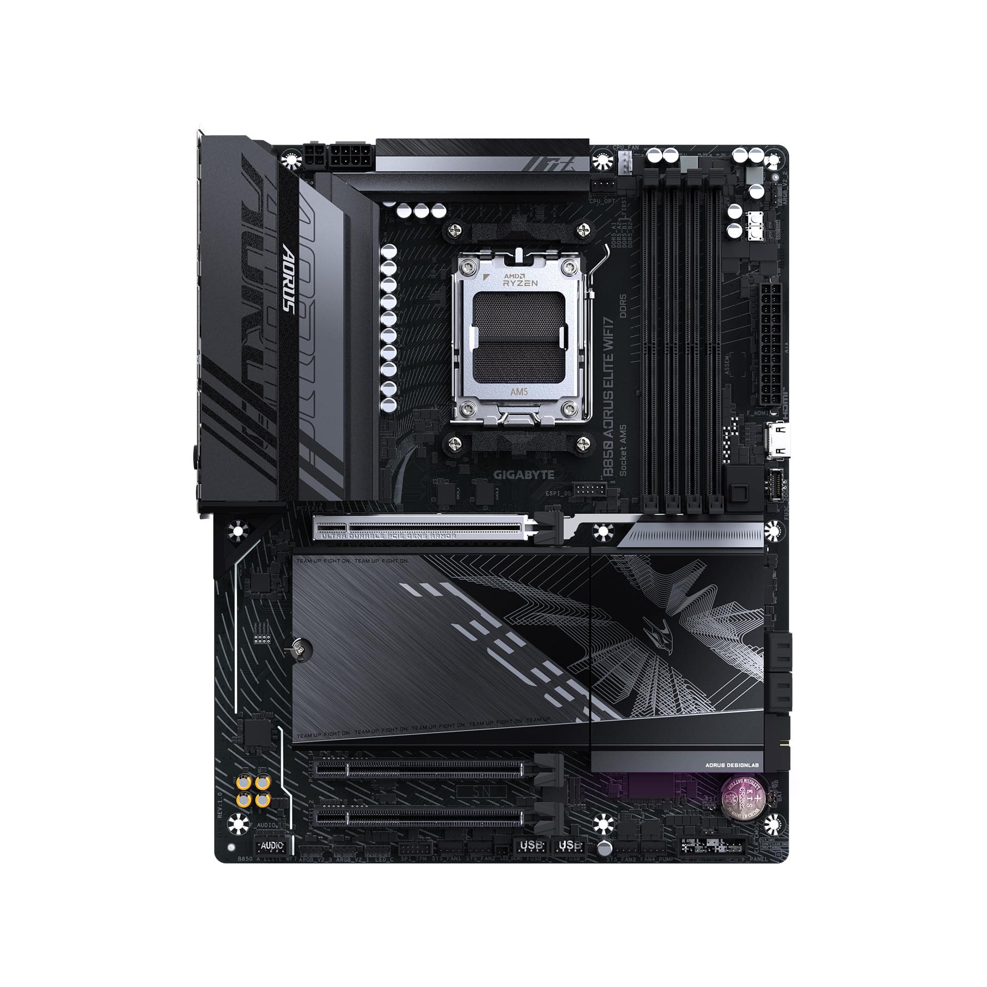 GIGABYTE B850 AORUS Elite WIFI7 AMD AM5 LGA 1718 Motherboard, ATX, DDR5, 3X M.2, PCIe 5.0, USB-C, WIFI7, 2.5GbE LAN, EZ-Latch, 5 Jahre Garantie Bild 5