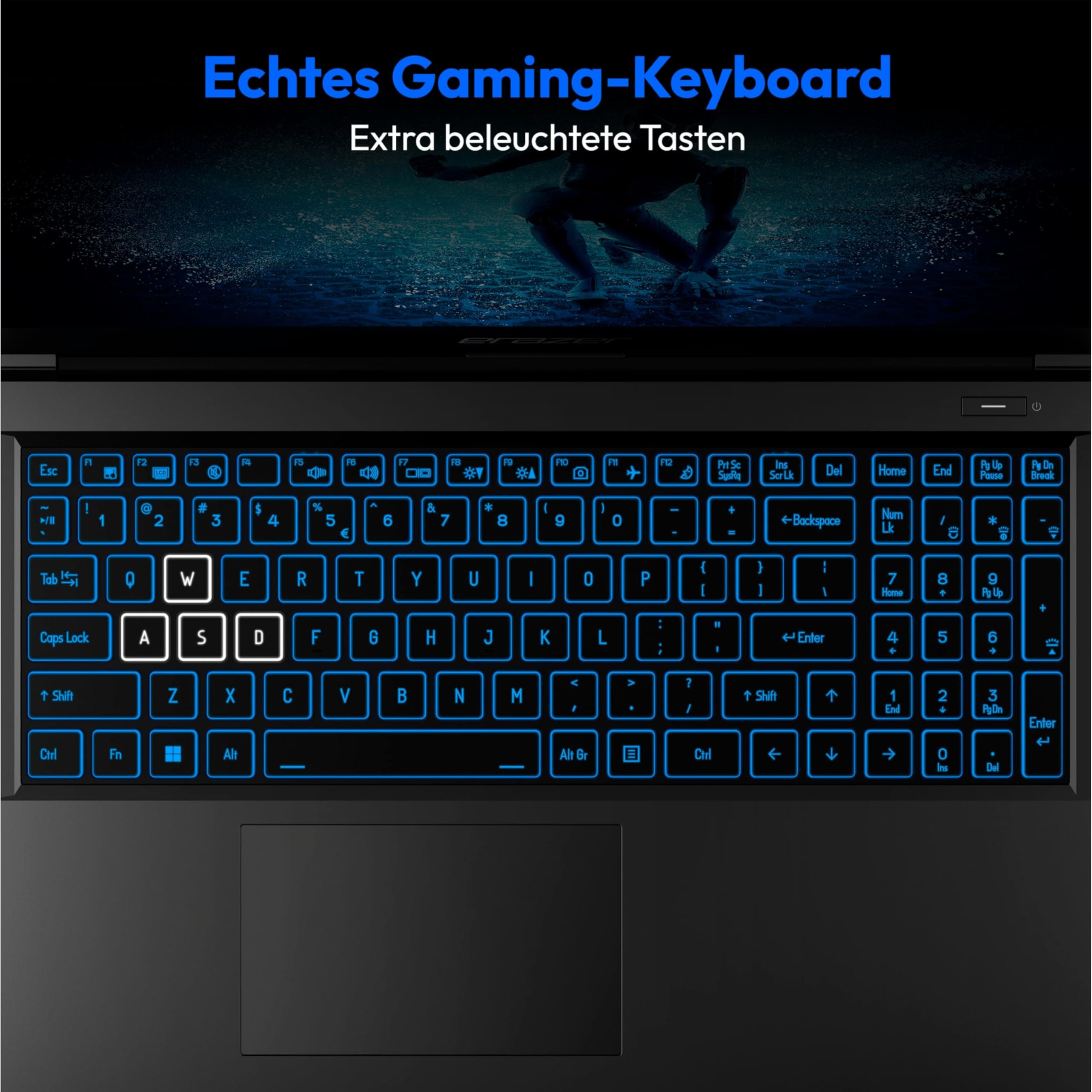 ERAZER Deputy P60 39,6 cm (15,6 Zoll 144hz) Full HD Gaming Laptop (Intel Core i7-13620H, 32GB DDR4 RAM, 2TB PCIe SSD, NVIDIA GeForce RTX 4070 12 GB GDDR6X, RGB Backlit Keyboard, Win 11 Home) Core i7-13620H 32.0 GB 2000.0 GB Nvidia GeForce RTX 4070 Bild 3