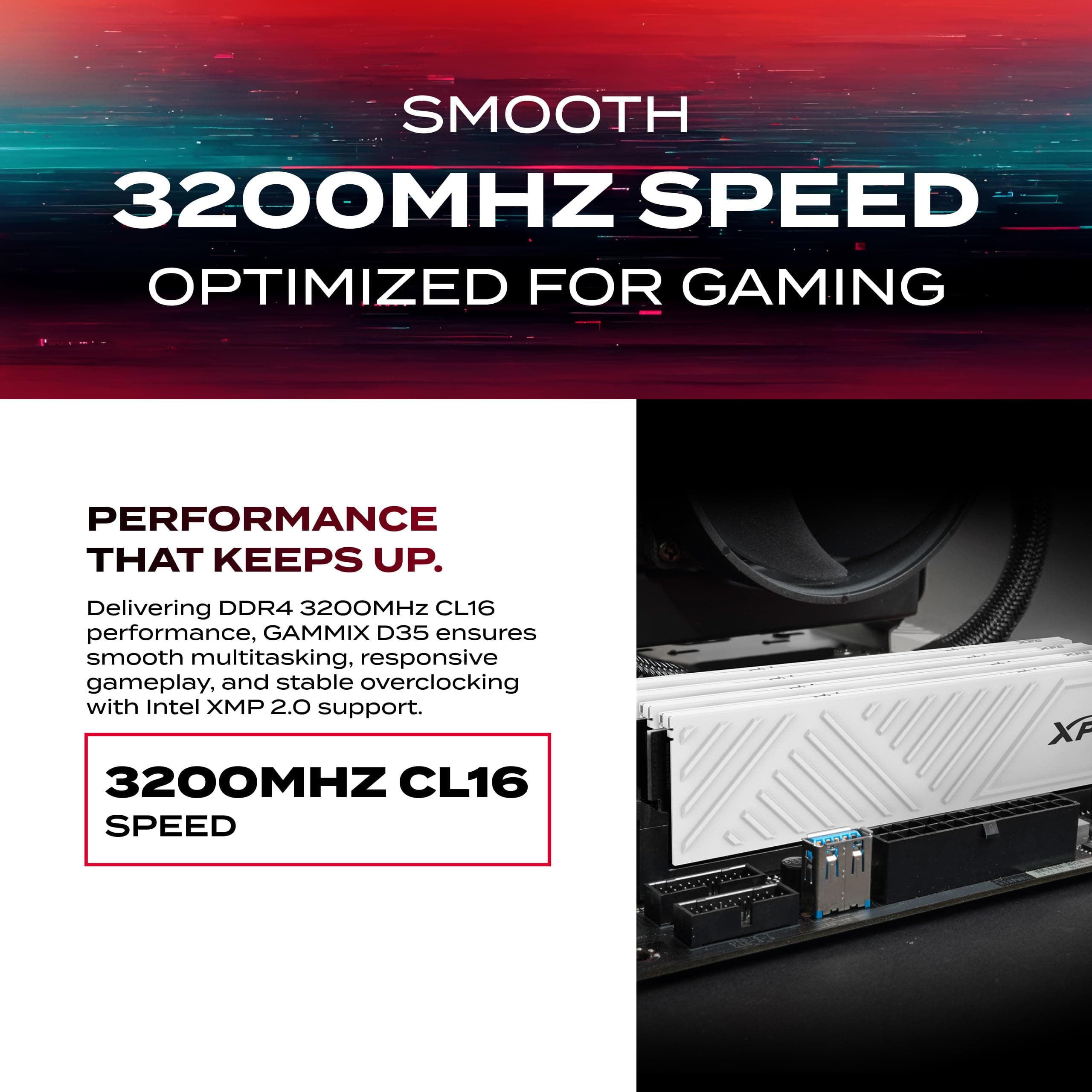ADATA Arbeitsspeicher DIMM 64 GB DDR4-3200 (2X 32 GB) Dual-Kit Bild 5