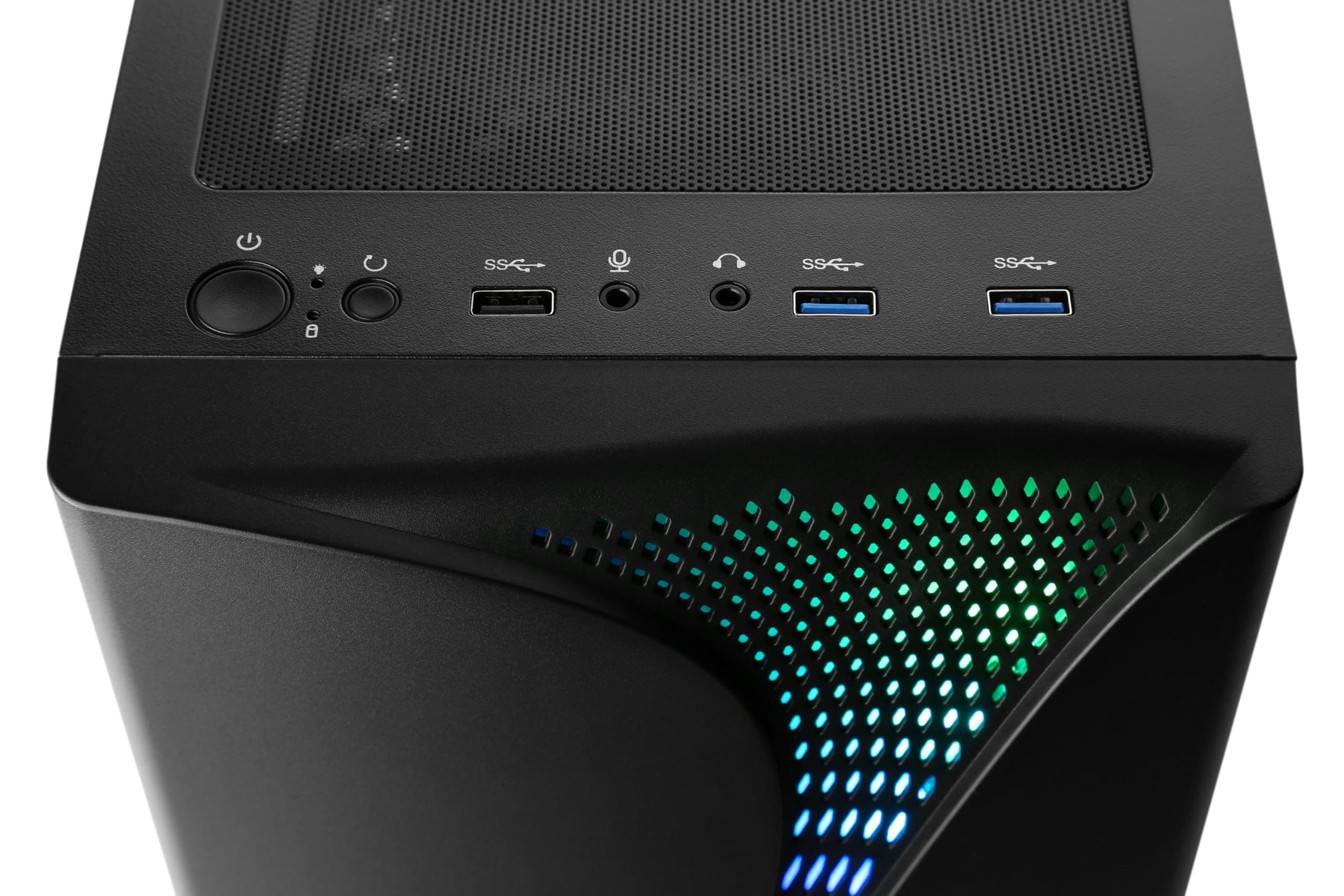 Gaming PC mit Windows 11 Pro | AMD Ryzen 7 5700 8X 3.7 GHz | RTX 5060 Ti | 1000 GB M.2 NVMe | 32 GB DDR4 RAM | Computer für Zocker, Gamer Desktop Rechner zum Spielen | A16004 Bild 3