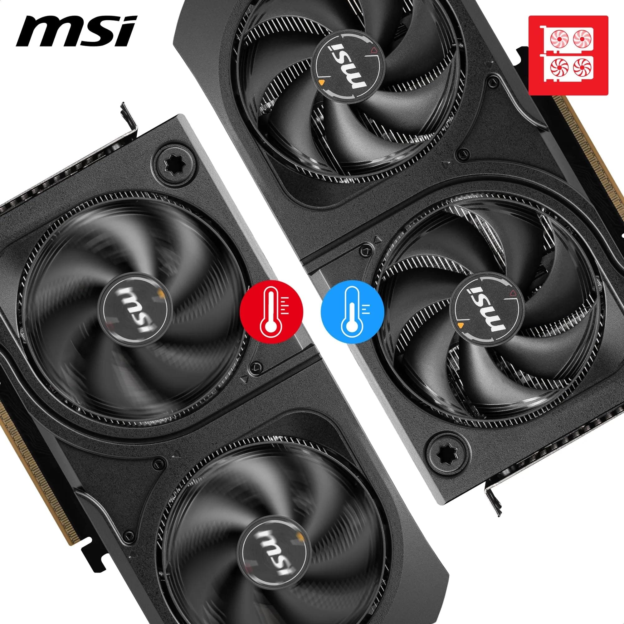 MSI GeForce RTX 5060 Ti 16G Shadow 2X OC Plus - 16GB GDDR7 (28Gbps/128-bit), PCIe 5, Boost: 2602 MHz, HDMI 2.1b, DisplayPort 2.1b, Metall Rückplatte Bild 6