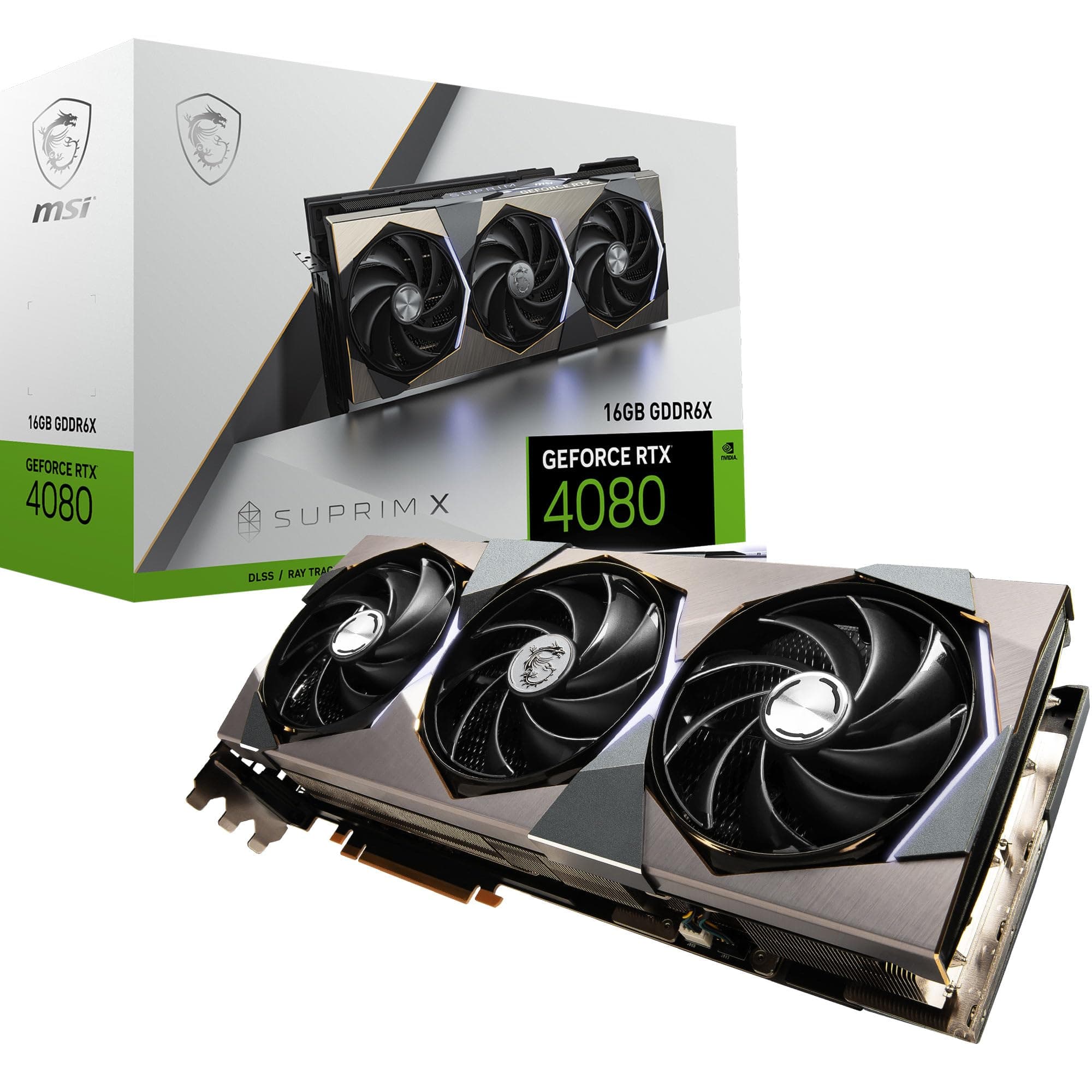 MSI GeForce RTX 4080 16GB SUPRIM X Gaming Grafikkarte - NVIDIA RTX 4080, 16GB GDDR6X Speicher, 256-bit, 22,4 Gbps Bild 2