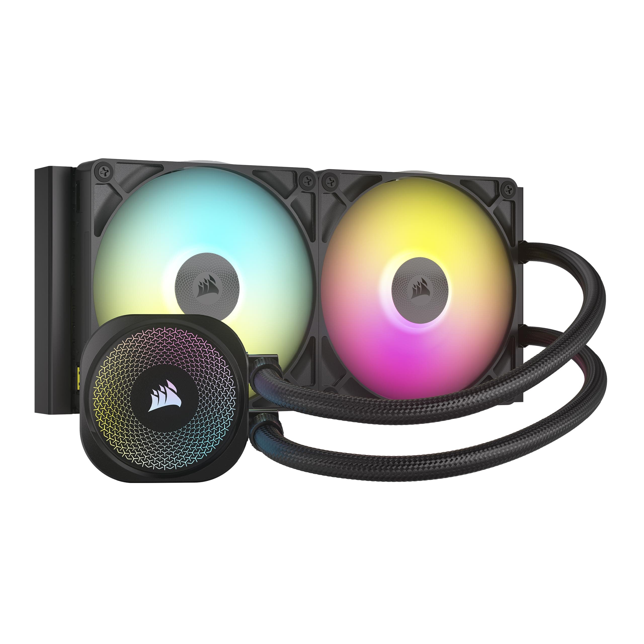 CORSAIR iCUE LINK TITAN 280 RX RGB Flüssig-CPU-Kühler – Schwarz Schwarz 280mm AIO
