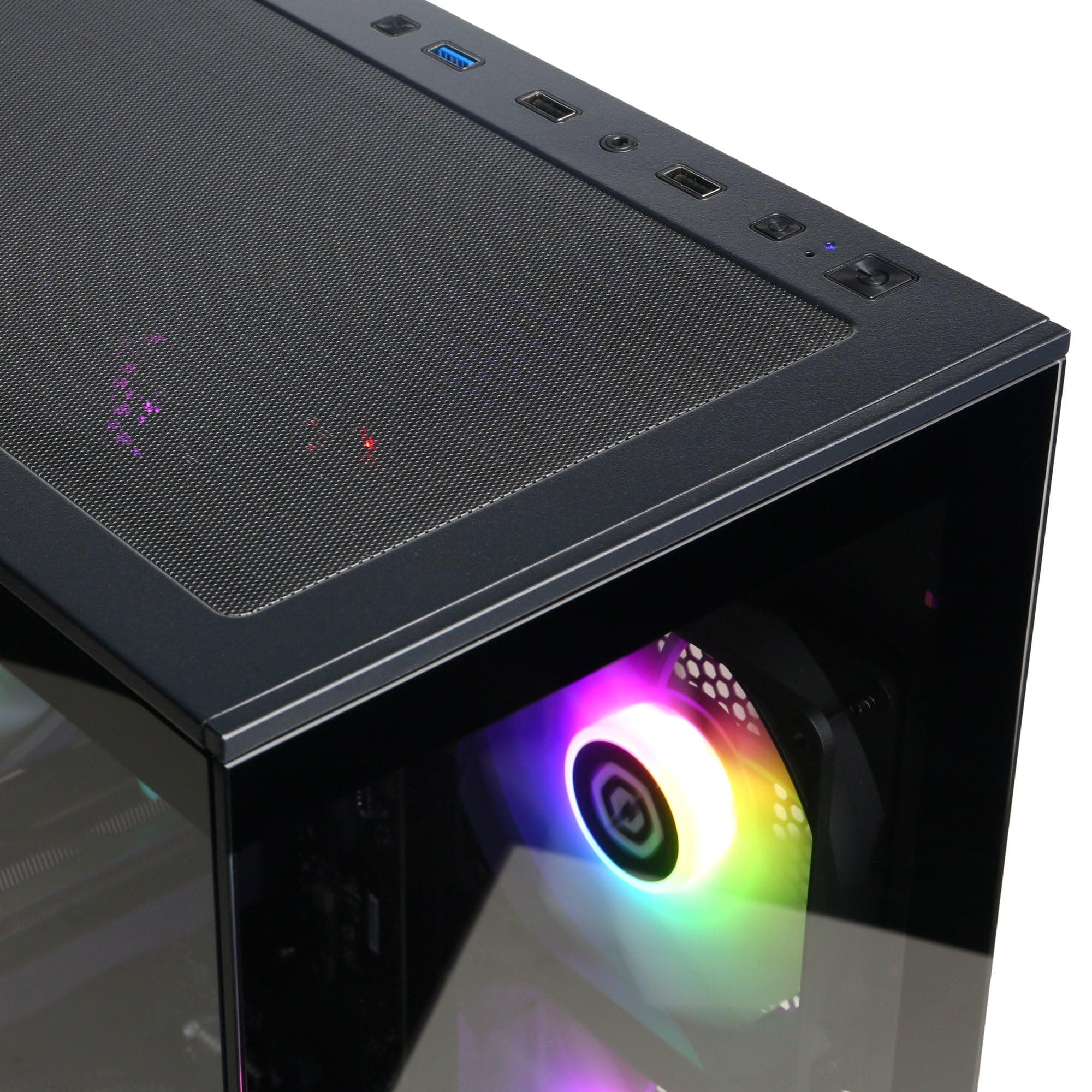 CYBERPOWERPC Wyvern Gaming PC - AMD Ryzen 7 8700F, Nvidia RTX 5060 Ti, 16GB RAM, 1TB NVMe SSD, 650W PSU, Wi-Fi, Windows 11, Prism Panoramic Black AMD Ryzen 7 8700F Nvidia RTX 5060 Ti Bild 5