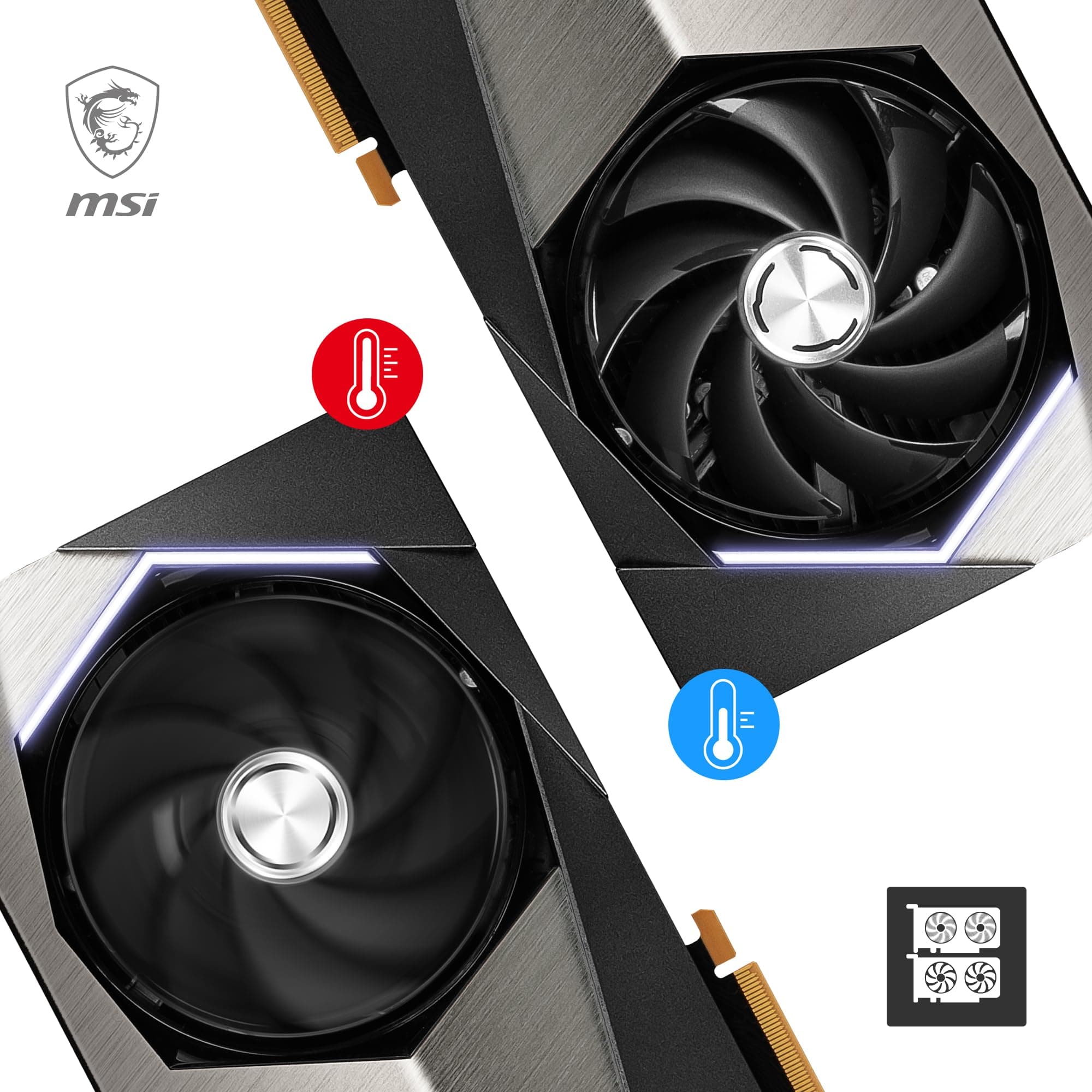 MSI GeForce RTX 4090 SUPRIM Liquid 24G Grafikkarte - RTX 4090 GPU, 24GB GDDR6X (21Gbps/384-bit), PCIe 4.0 - Wasserkühlung, Gaming & Silent Mode, RGB - HDMI 2.1, DisplayPort 1.4a Bild 5