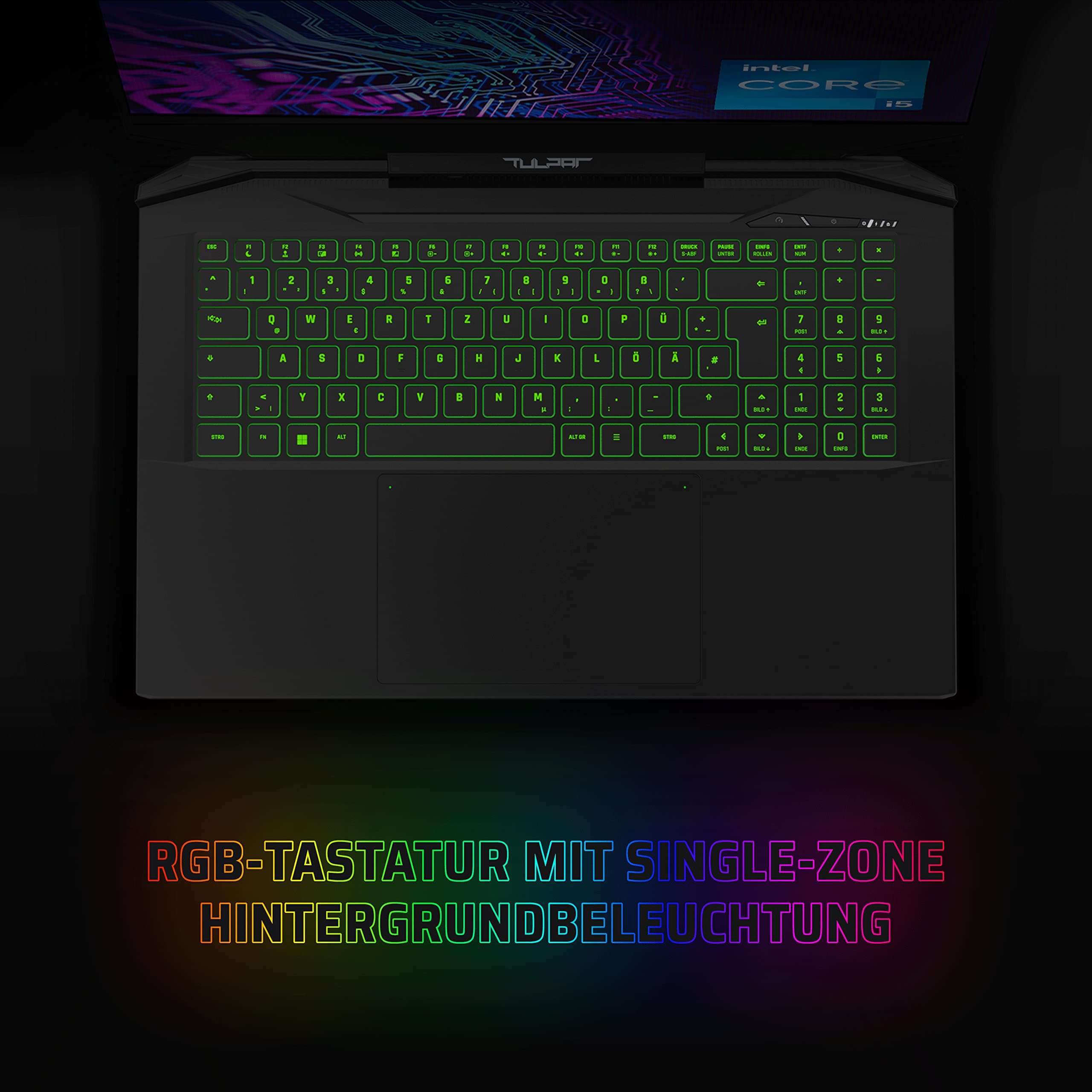 Tulpar A7 V14.2 Intel Core i5 12500H 8 GB RAM 500 GB SSD RTX 3050 TI FreeDos 17,3" FHD 144Hz Gaming Laptop 500 GB SSD - 8 GB RAM - FREEDOS Bild 6