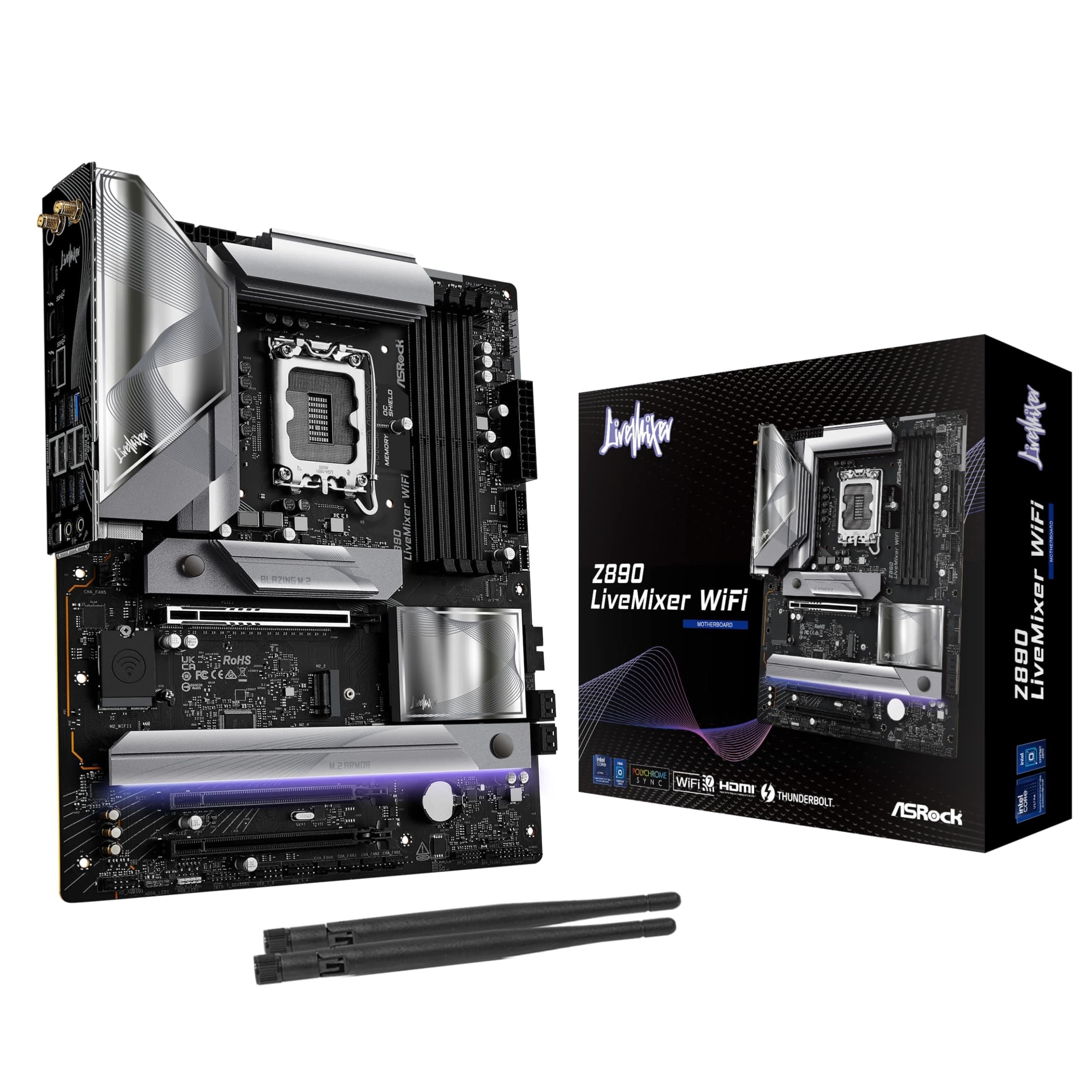 ASRock Z890 LiveMixer WiFi Intel S1851 DDR5 90-MXBPE0-A0UAYZ Bild 2