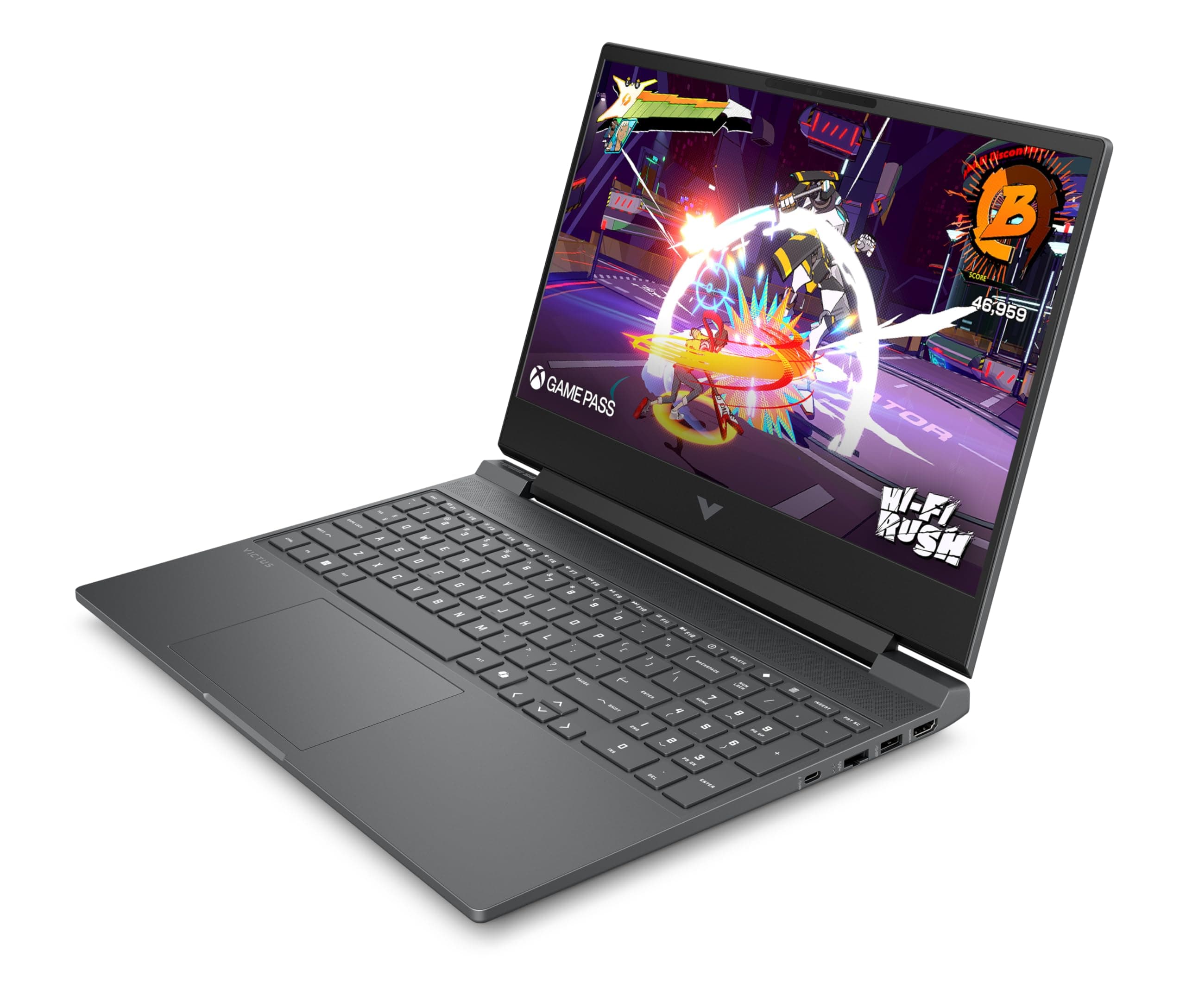 HP Victus 15-fa1001sf Gaming Laptop 15,6 Zoll FHD IPS (Intel Core i5-12500H, 16 GB RAM, 512 GB SSD, Nvidia GeForce RTX 4050 6GB, AZERTY, Windows 11) Mica Silber Intel Core i5-12500H| 16GB RAM | 512GB SSD GeForce RTX 4050 Bild 3