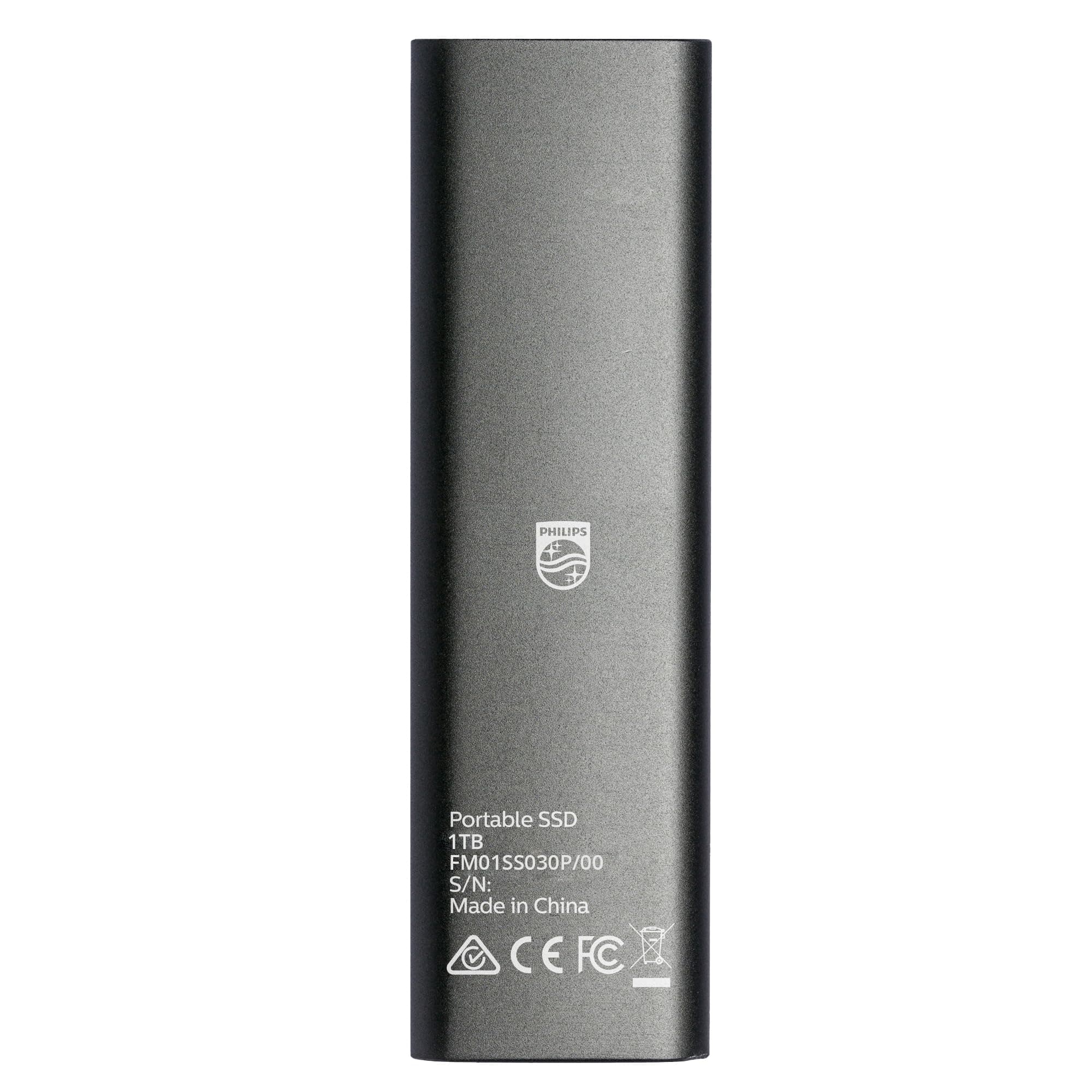 Philips Externe Portable SSD 1 TB - Ultra Slim SATA Ultra Speed USB-C, Lesegeschwindigkeit bis zu 540 MB/s, Aluminium Slim 1 TB Bild 5
