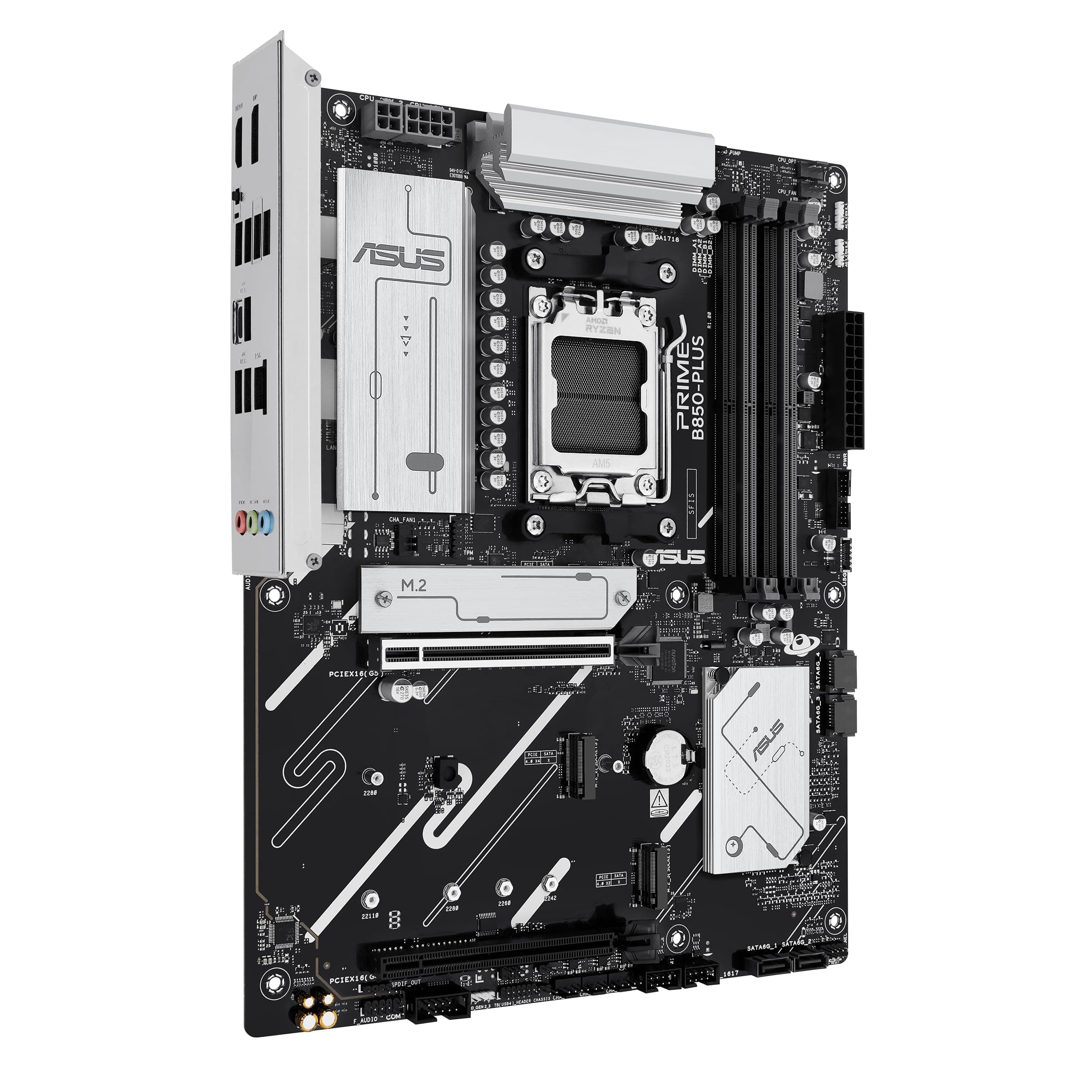 ASUS Prime B850-PLUS-CSM Mainboard Sockel AMD AM5 (Ryzen 9000, ATX, DDR5 Speicher, PCIe 5.0, 3X M.2, Aura Sync) Bild 5