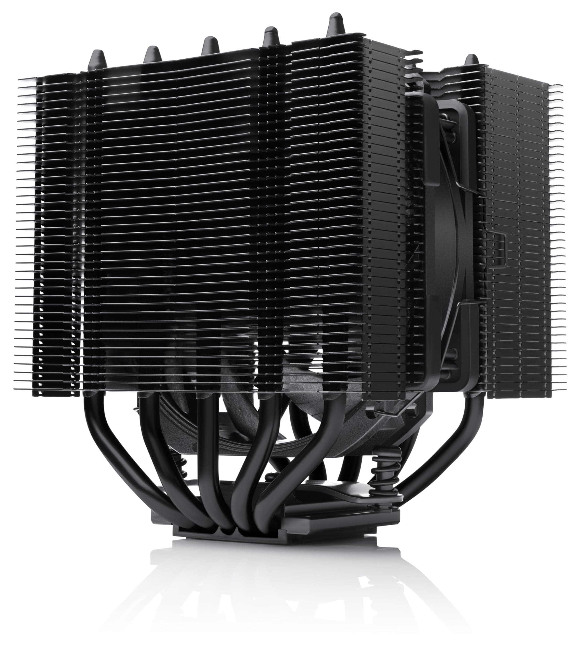 Noctua NH-D12L chromax.black, Low-Profile Dual-Tower CPU Kühler (120mm, Schwarz) Bild 2