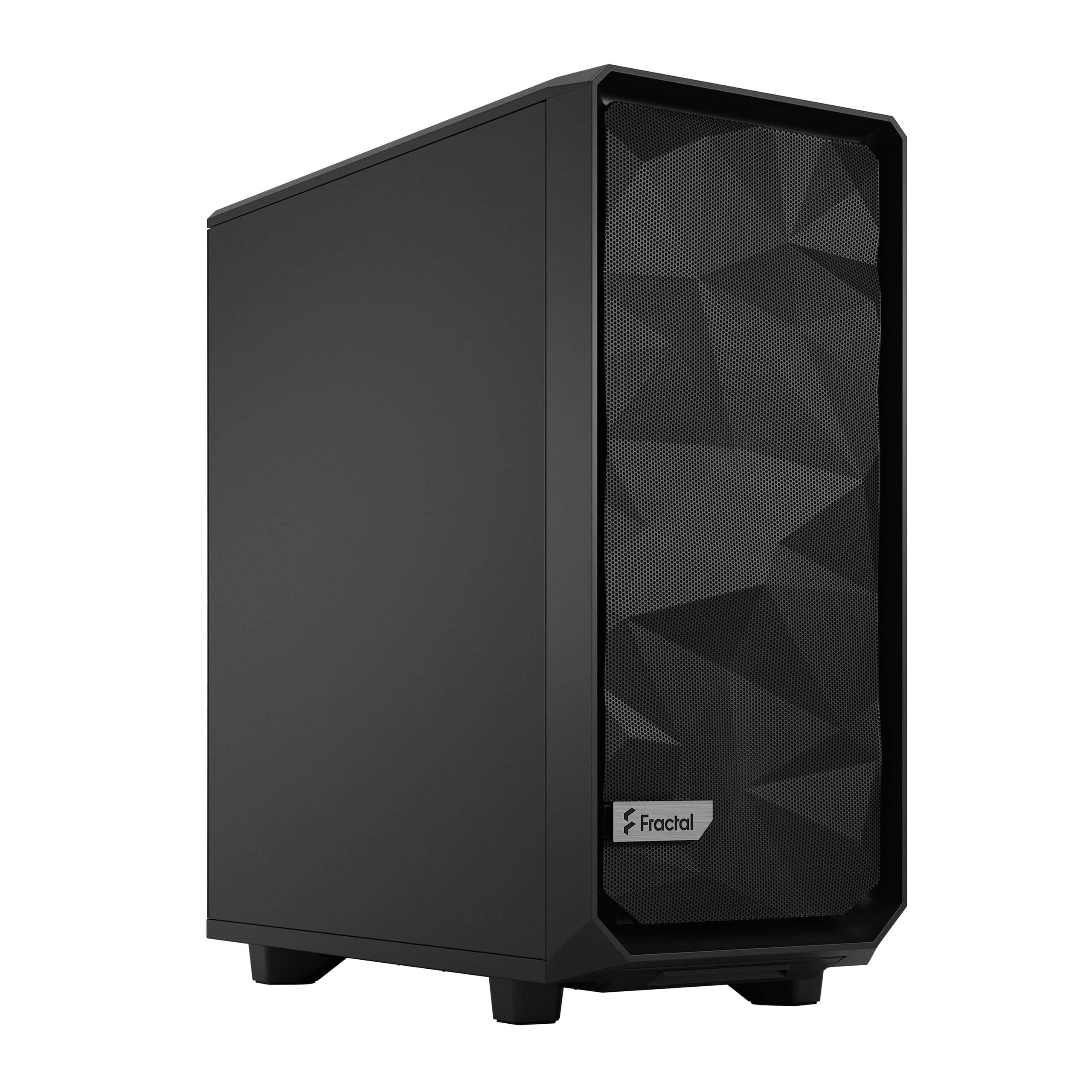 Fractal Design Meshify 2 Compact Black ATX Flexible High-Airflow Mid Tower Computer Case Black Solid