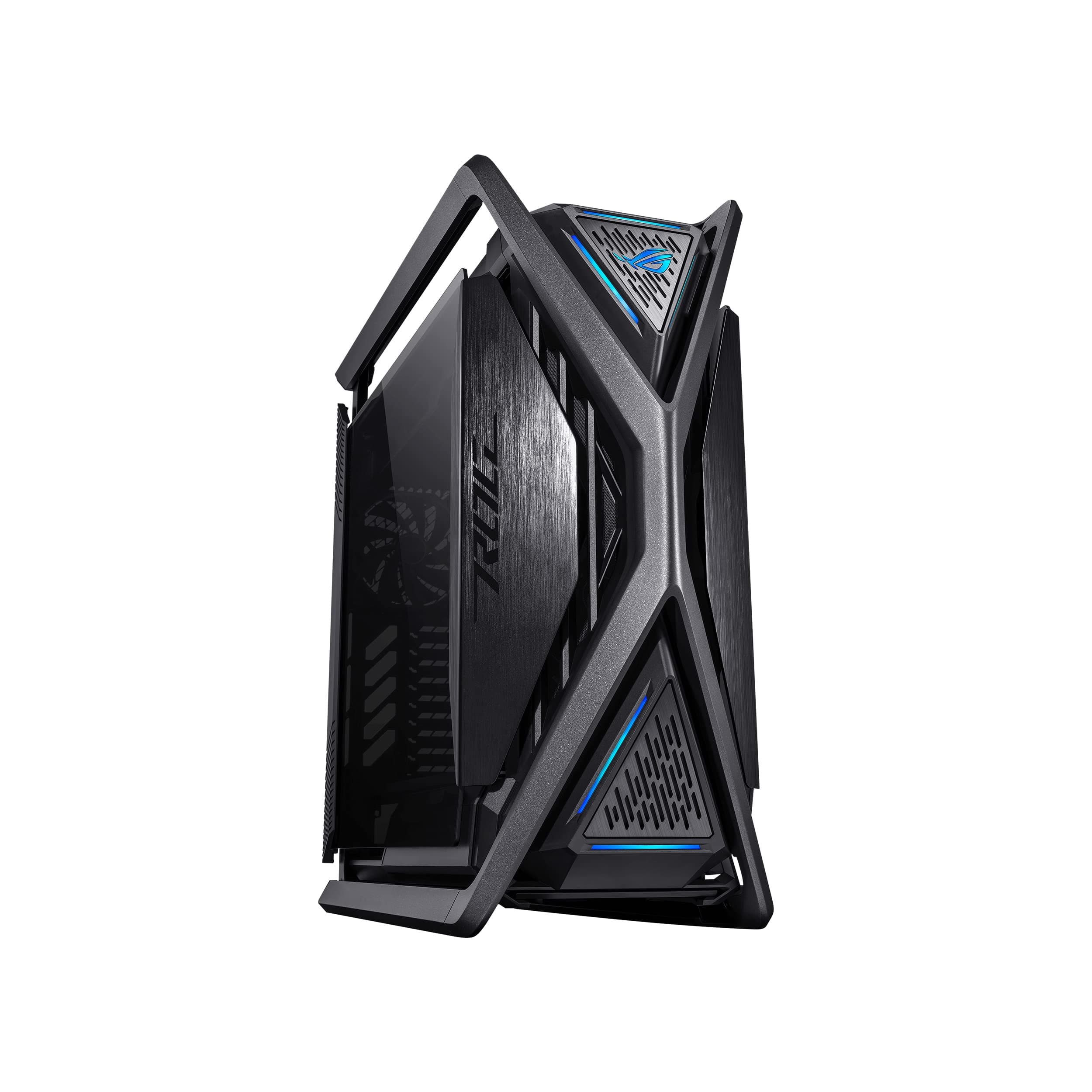 ASUS ROG Hyperion GR701 E-ATX RGB Gaming Gehäuse (420 mm Dual-Radiator-Unterstützung, 4X 140 mm-Lüfter, GPU-Halterung aus Metall, Aura Sync ARGB-Lüfter-Hub, 60W-Schnellladung, 2X USB-Typ-C) Bild 2