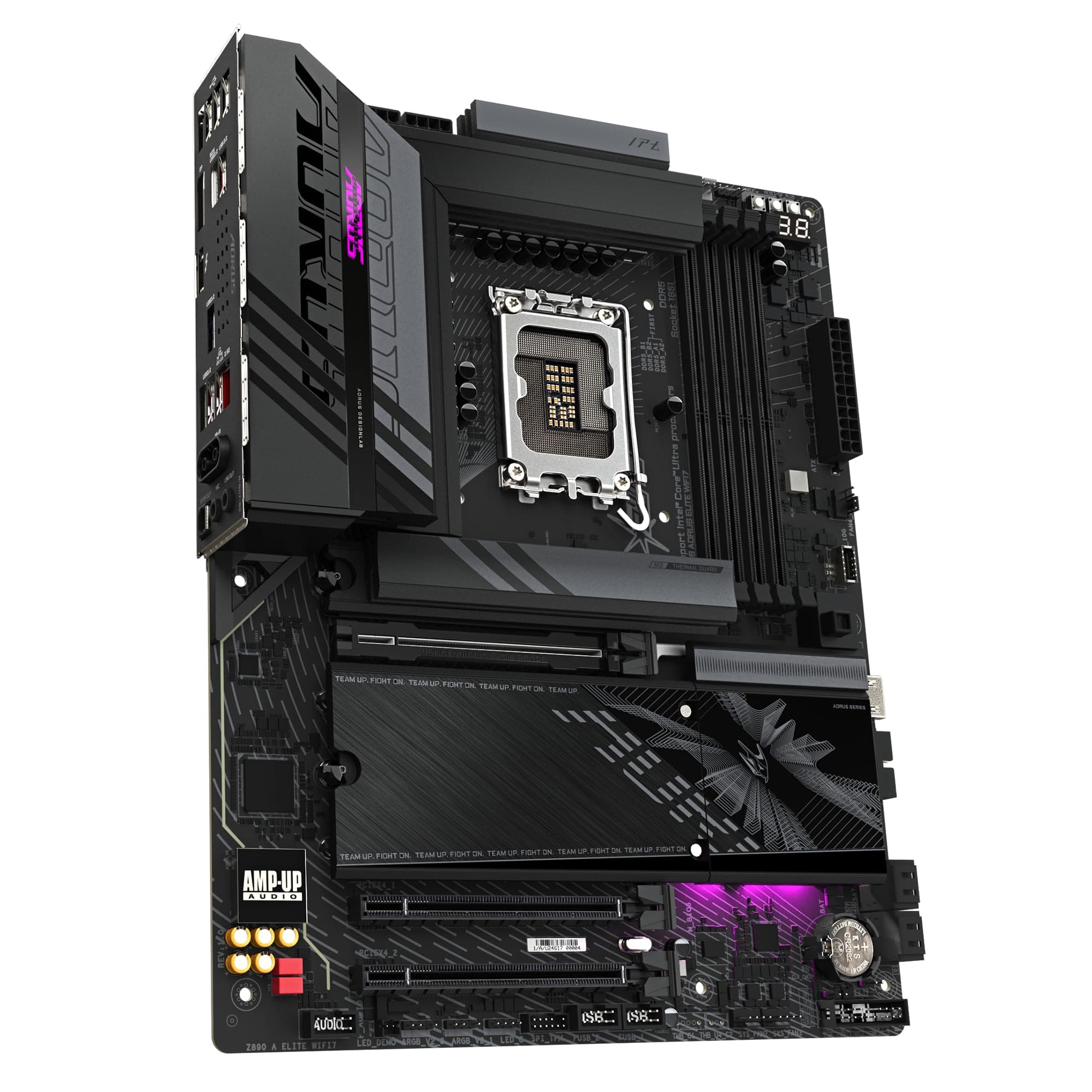 GIGABYTE Z890 AORUS Elite WIFI7 Motherboard - Unterstützt Intel Core Ultra (Serie 2) CPUs, 16+1+2 Phasen VRM, bis zu 8800MHz DDR5 (OC), 1xPCIe 5.0 + 3xPCIe 4.0, Wi-Fi 7, 2.5GbE LAN, Thunderbolt 4 Bild 5