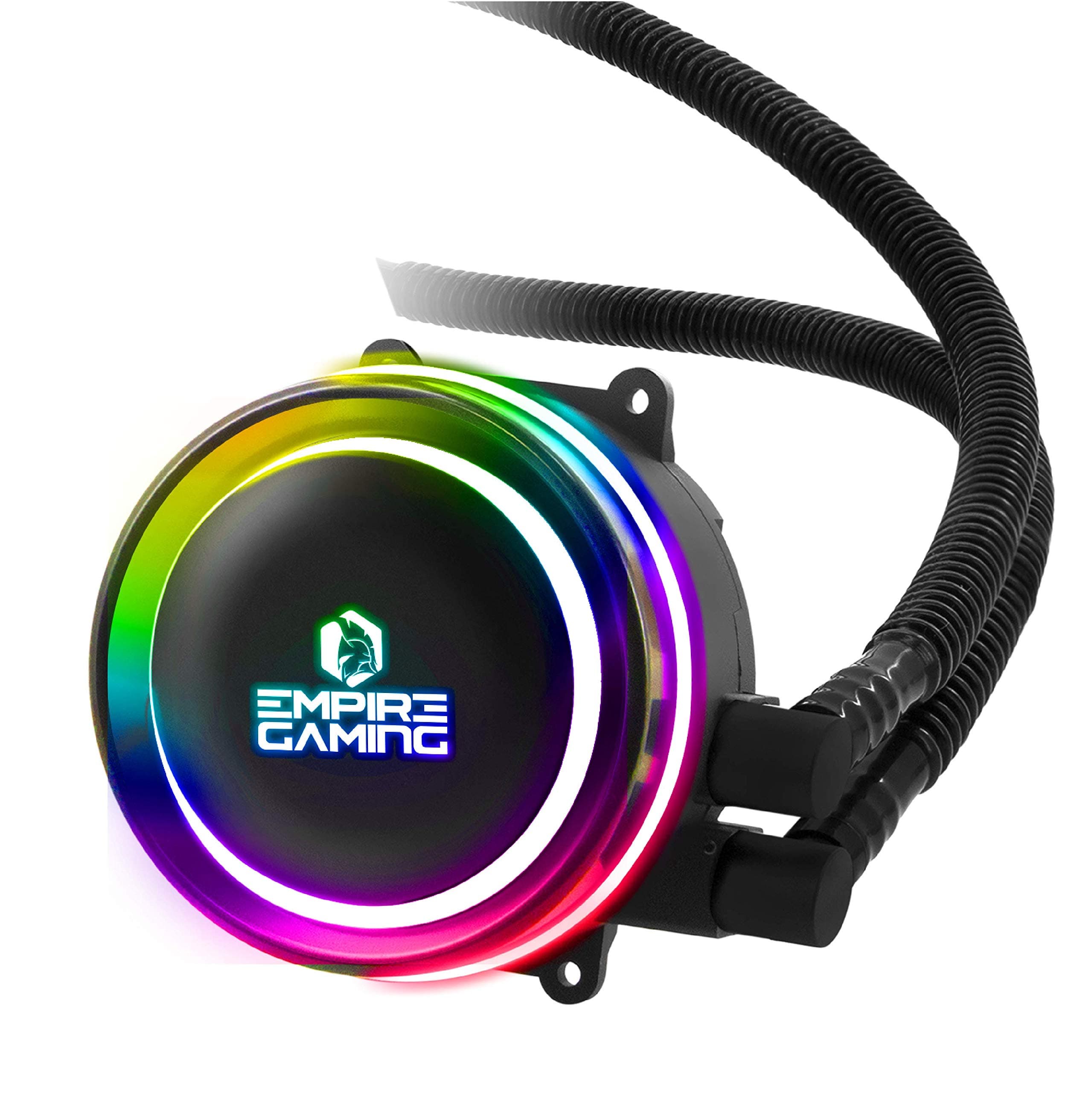 EMPIRE GAMING – Guardian G-V20 Wasserkühlung AIO PC Gamer – CPU Flüssigkühlung ARGB 3 Pins 5 V Heizkörper 240 mm – Lüfter 2 x 120 mm PWM leise – Intel und AMD 240MM Bild 7