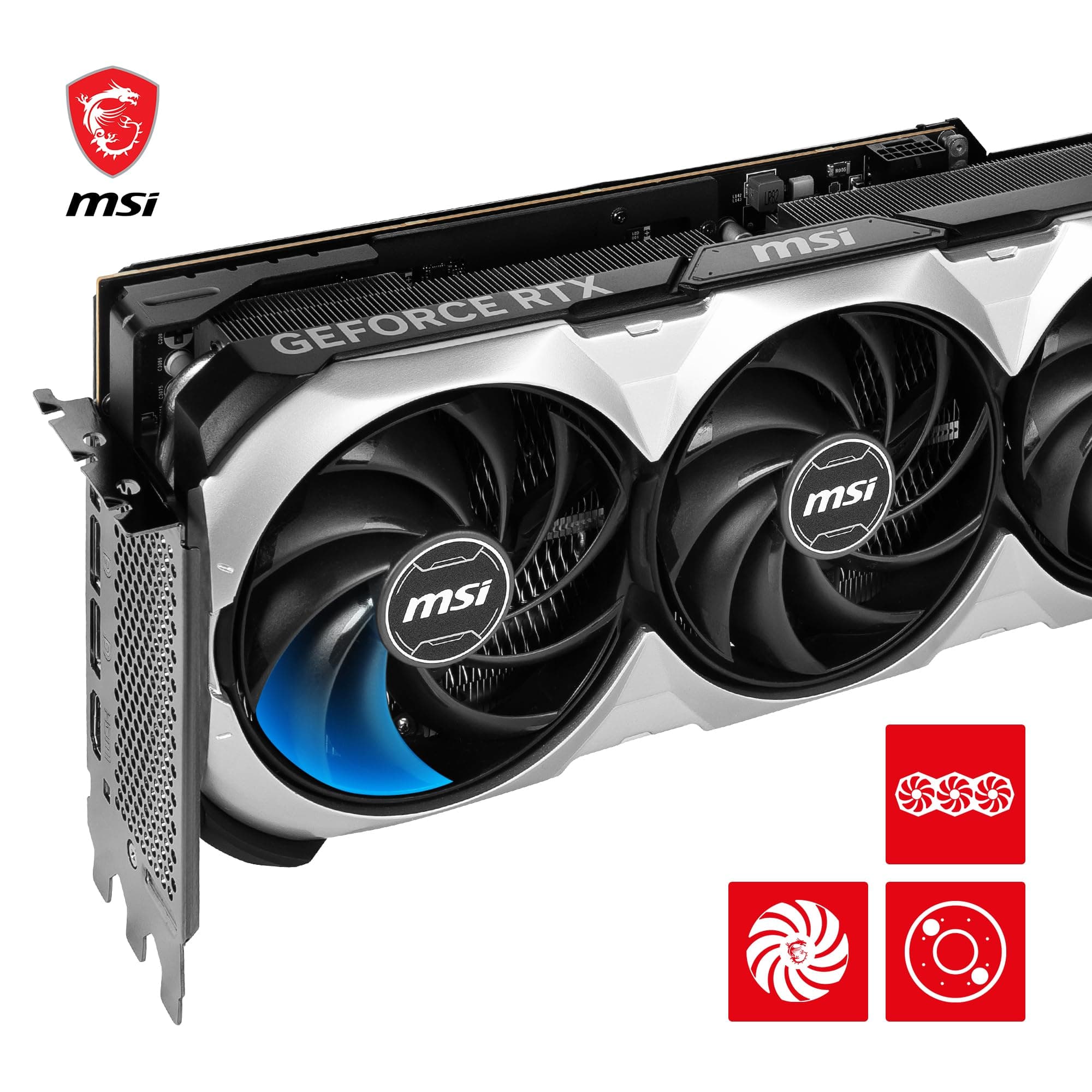 MSI GeForce RTX 4080 16GB Ventus 3X OC Gaming Grafikkarte - NVIDIA RTX 4080, 16 GB GDDR6X Speicher Bild 7
