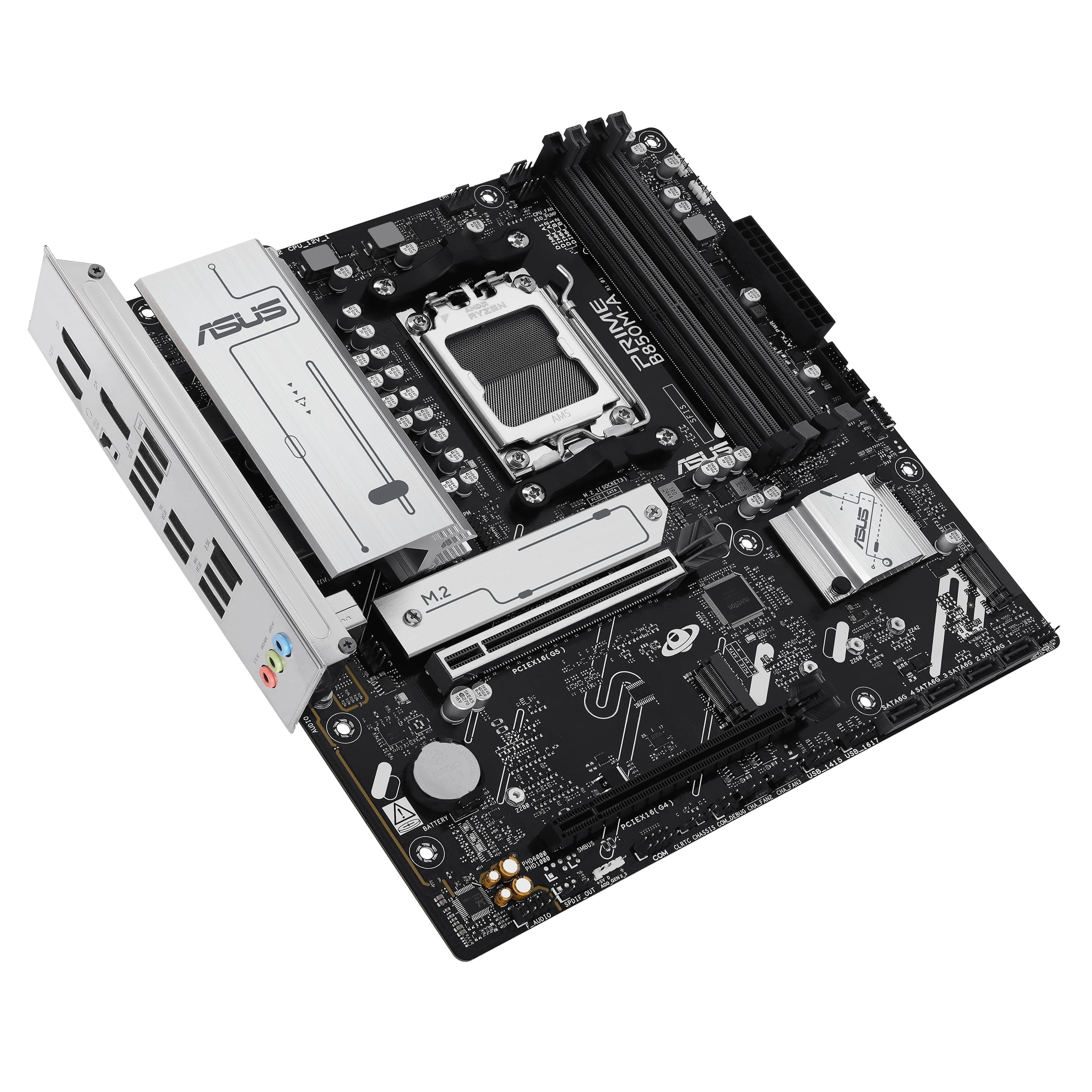 ASUS Prime B850M-A-CSM Mainboard Sockel AMD AM5 (microATX, DDR5, PCIe 5.0, 3X M.2 Slots, Realtek 2.5Gb Ethernet, DisplayPort, HDMI, BIOS Flashback, Aura Sync, Control Center Express) B850 Micro-ATX M-A-CSM Bild 7