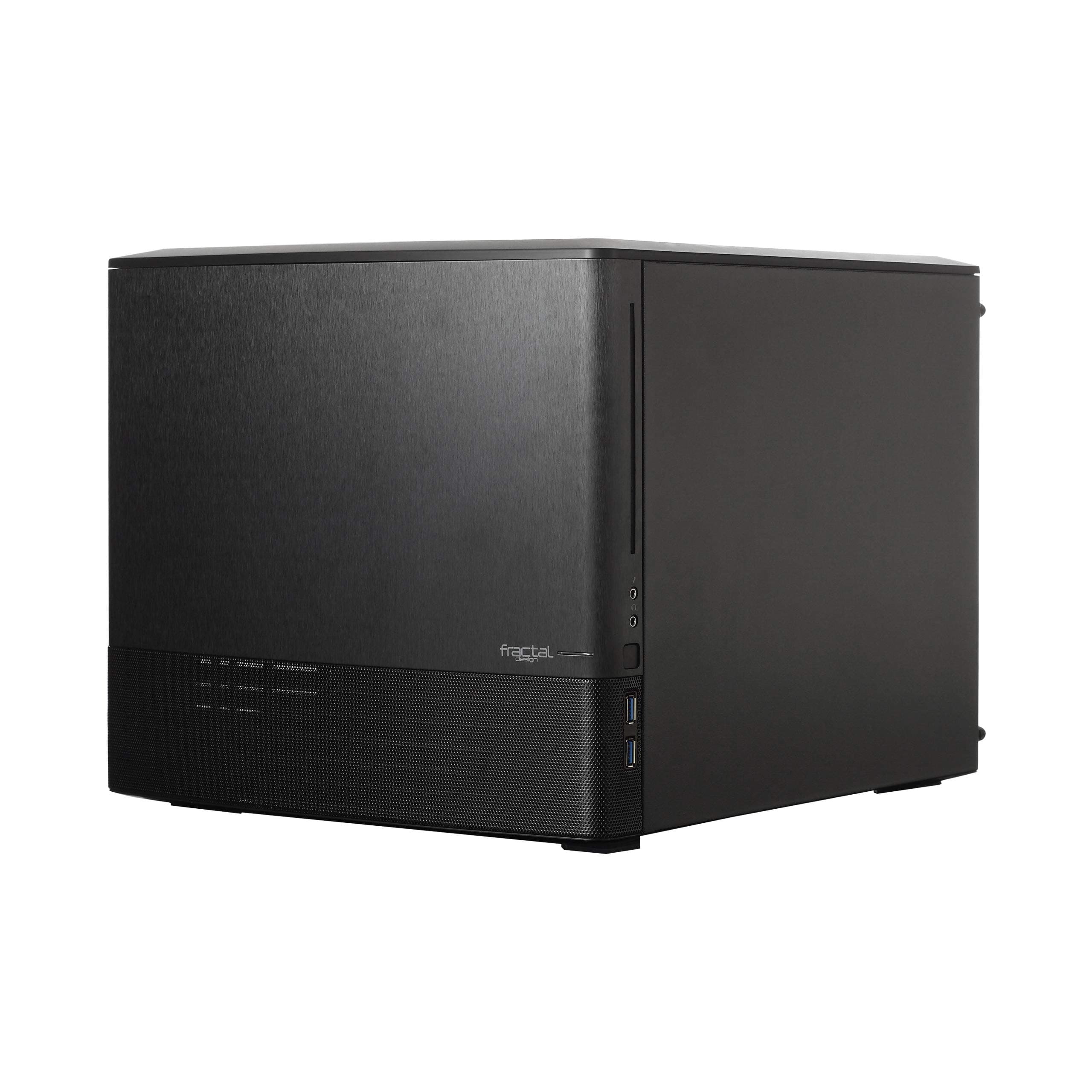 Fractal Design Node 804 - Black - Compact Computer Case - mATX - High Airflow - Modular Interior - 3X Fractal Design Silent R2 120mm Fans Included - Water-Cooling Ready - USB 3.0 -Window Side Panel Bild 3