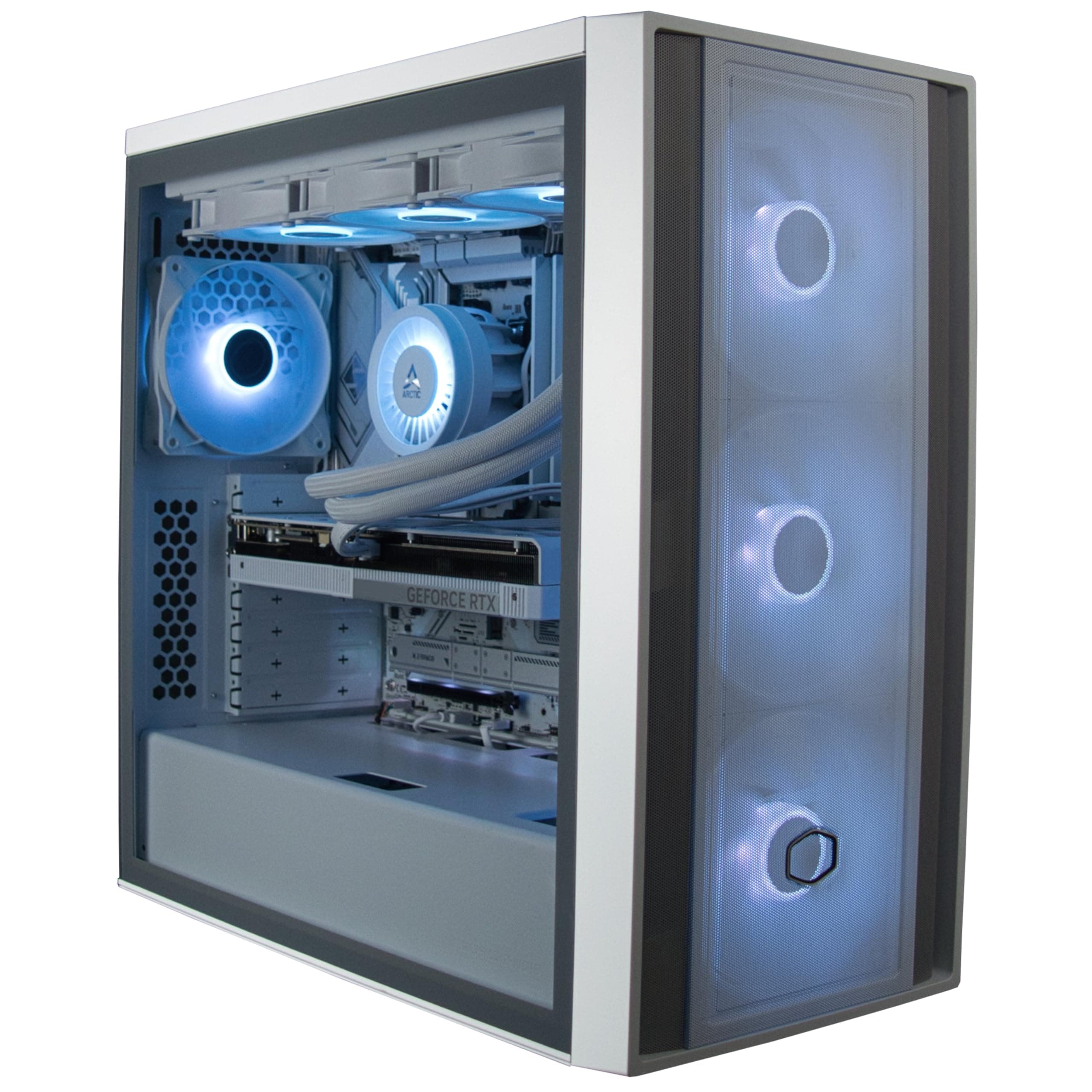 Gaming PC AMD Ryzen 9 9950X3D bis 5,7GHz Turbo 64GB DDR5-6000MHz RAM 4TB M.2 SSD RTX 5080 16GB GDDR7 Wi-Fi 360mm Wasserkühlung Windows 11 Pro Einstellbare RGB-Beleuchtung AMD 9950X3D 64GB DDR5 4TB SSD RTX 5080