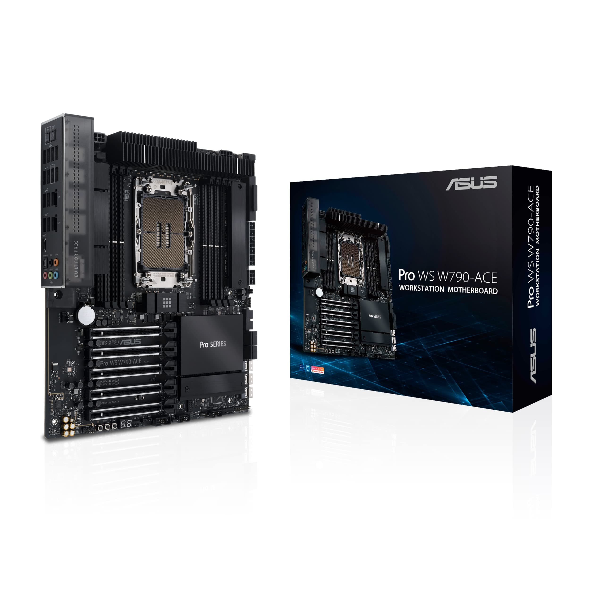 ASUS Pro WS W790-ACE Workstation Mainboard Sockel Intel LGA 4677 (CEB-Mainboard, PCIe 5.0, DDR5, USB 3.2 Gen 2) Pro ACE W790
