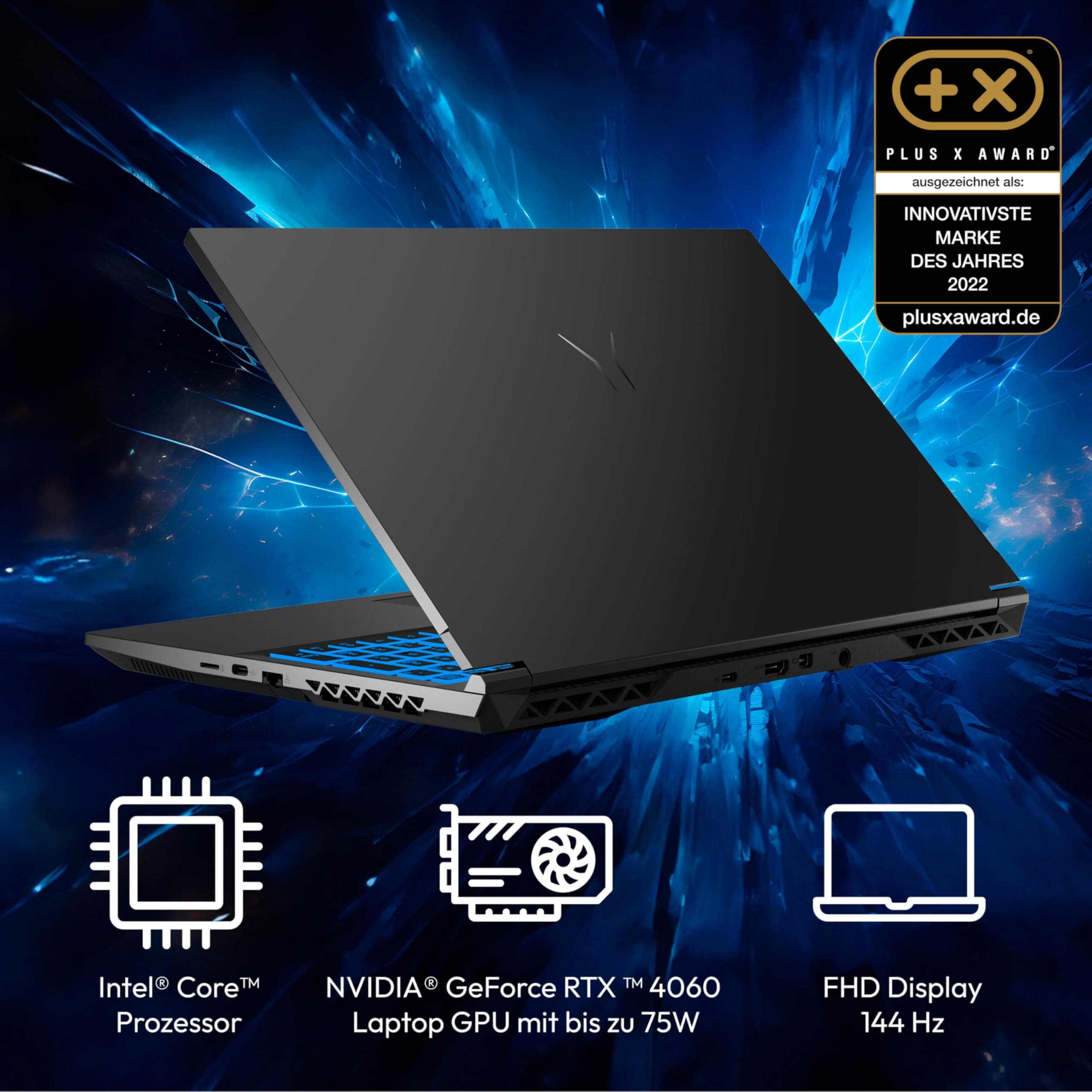 ERAZER Deputy P60i 39,6 cm (15,6" Zoll 144Hz) Full HD Gaming Laptop (Intel Core i7-13620H, 16GB DDR4 RAM, 1TB SSD, GeForce RTX 4060 8GB GDDR6, Win 11 Home) Core i7-13620H 16.0 GB 1000.0 GB NVIDIA GeForce RTX 4060 Bild 5