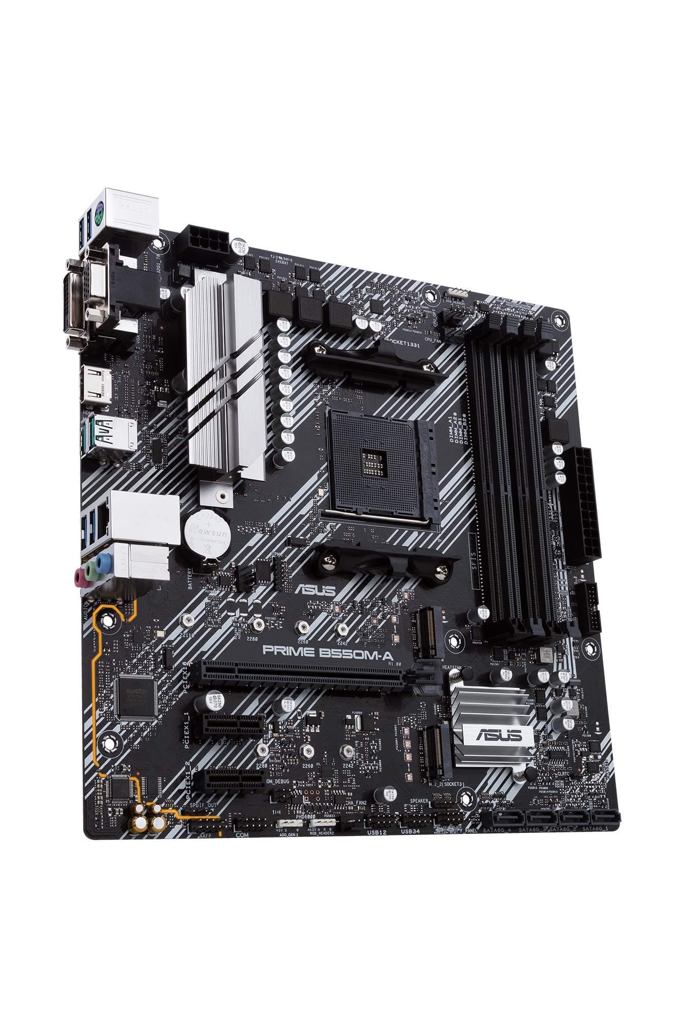 ASUS Prime B550M-A/CSM AMD AM4 (3rd Gen Ryzen™) microATX Commercial Motherboard (PCIe 4.0, ECC-Speicher, 1 GB LAN, HDMI 2.1/D-Sub, 4K @ 60HZ, TPM, ASUS Control Center Express) Bild 7