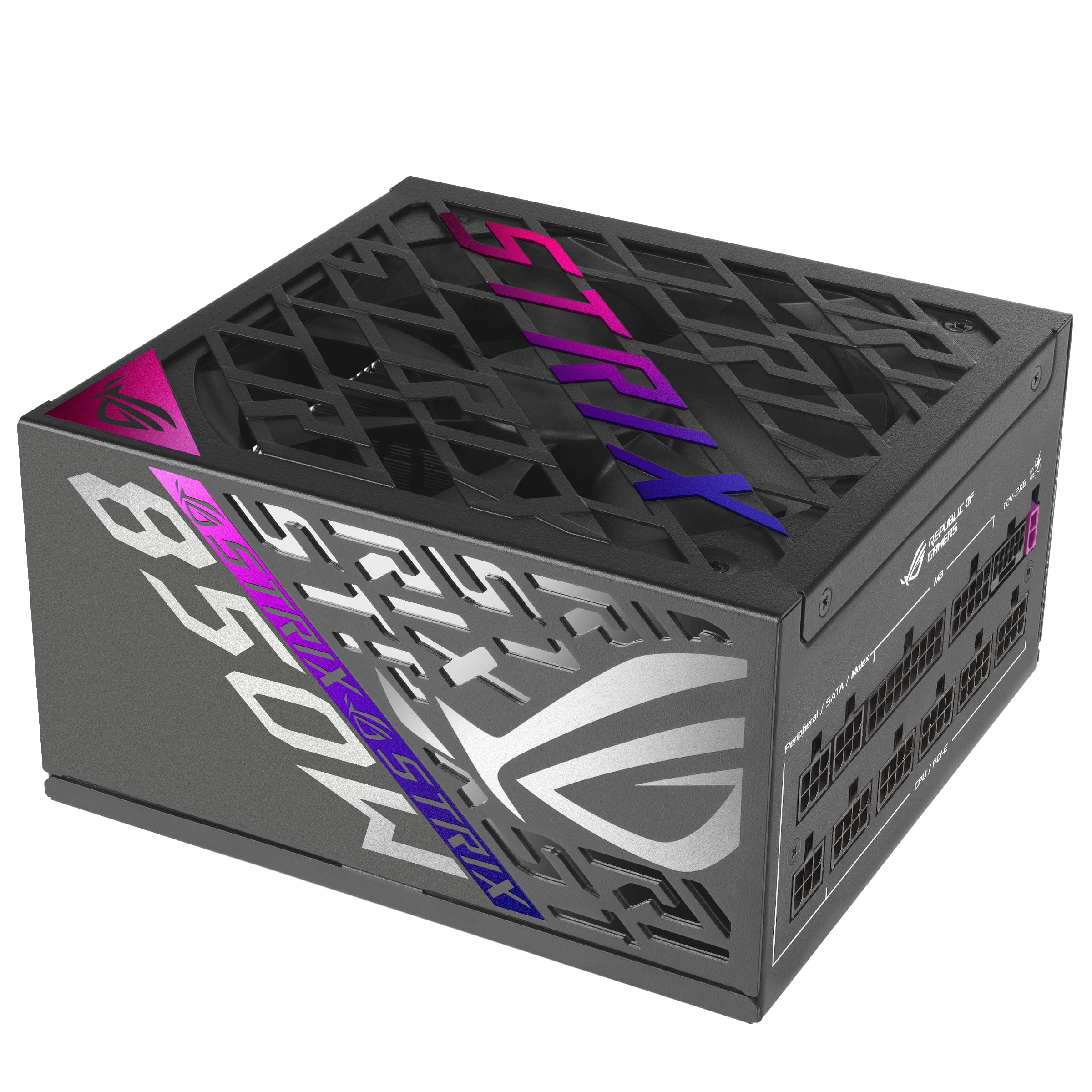 ASUS ROG Strix 850W Platinum Equalizer ATX Gaming Netzteil (ROG Equalizer 12V-2x6 PCIe Stromkabel, GaN-MOSFET, OLED Display, 80 Plus & Cybenetics Zertifizierung, ATX 3.1, PCIE 5.1, Schwarz) Bild 3