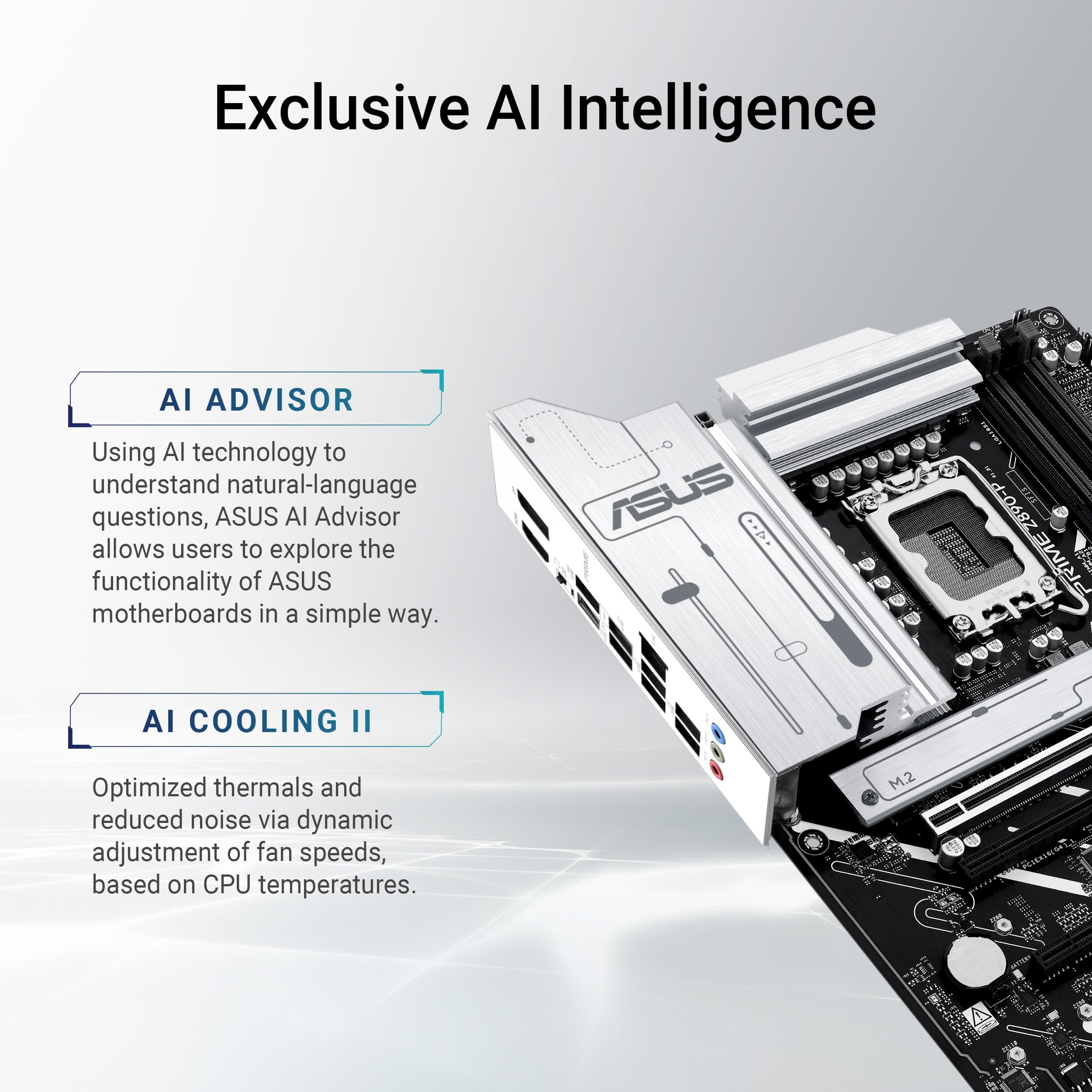 ASUS Prime Z890-P Gaming Mainboard Sockel Intel LGA1851 (ATX, DDR5, PCIe 5.0, 4X M.2, DisplayPort, HDMI, Advanced AI, Aura Sync, PCIe Slot Q-Release) P Prime Z890 Bild 3
