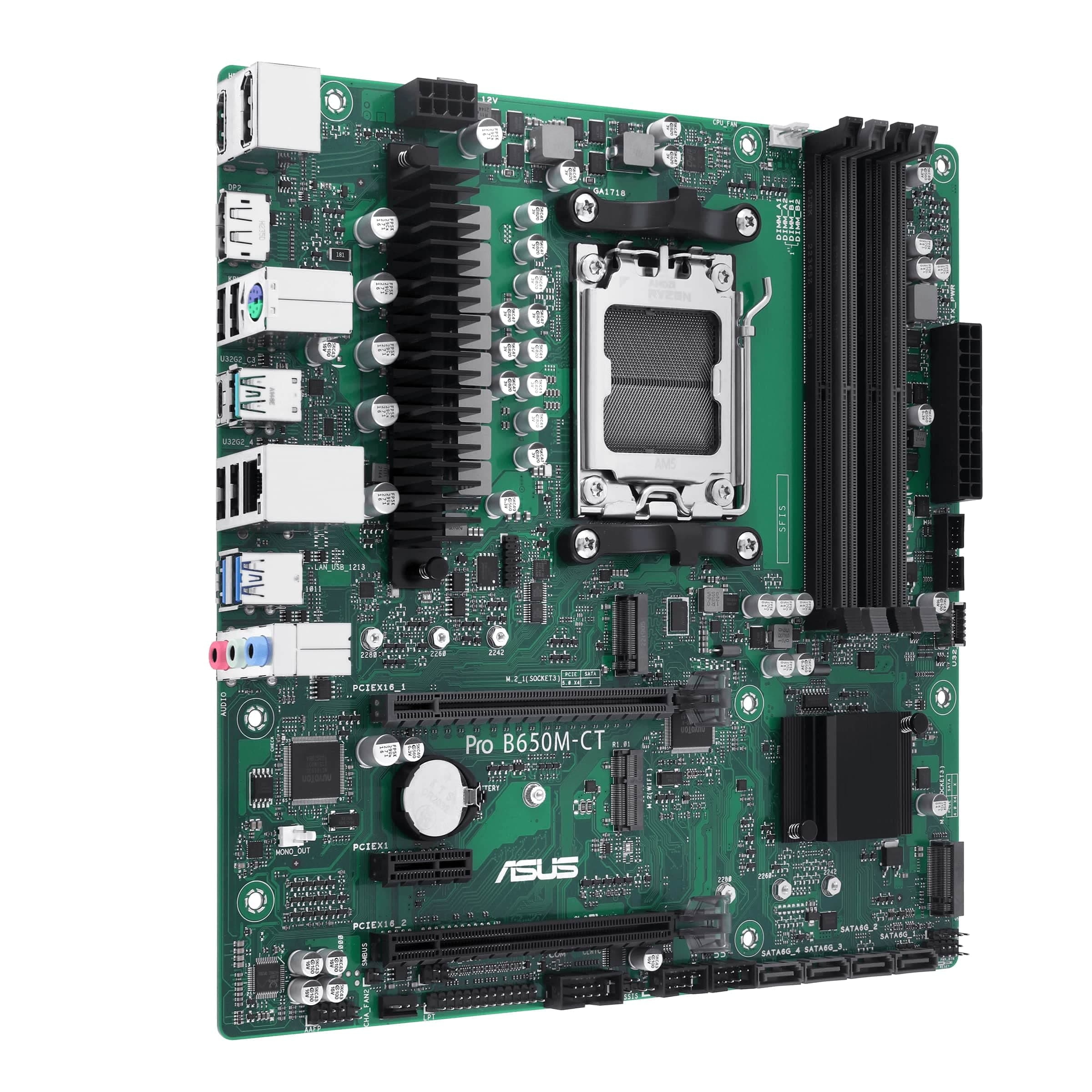 ASUS Pro B650M-CT-CSM Business Mainboard Sockel AMD AM5 (Ryzen 7000, Micro-ATX, DDR5 Speicher, PCIe 5.0, USB 3.2 Gen 2, Commercial BIOS Kit) M-CT-CSM ProArt B650 Bild 5