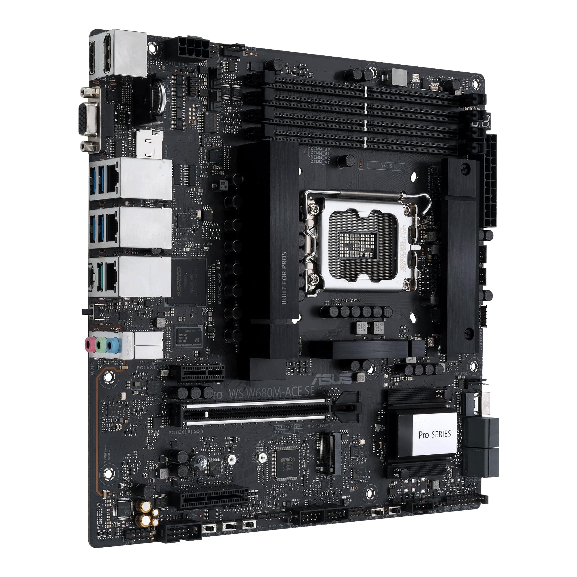 ASUS PRO WS W880-ACE SE Workstation Mainboard Sockel Intel LGA1851 (ATX, PCIe 5.0, DDR5, Dual 2.5GB Ethernet, 4X M.2, BIOS Flashback, AI Cooling II) Bild 7