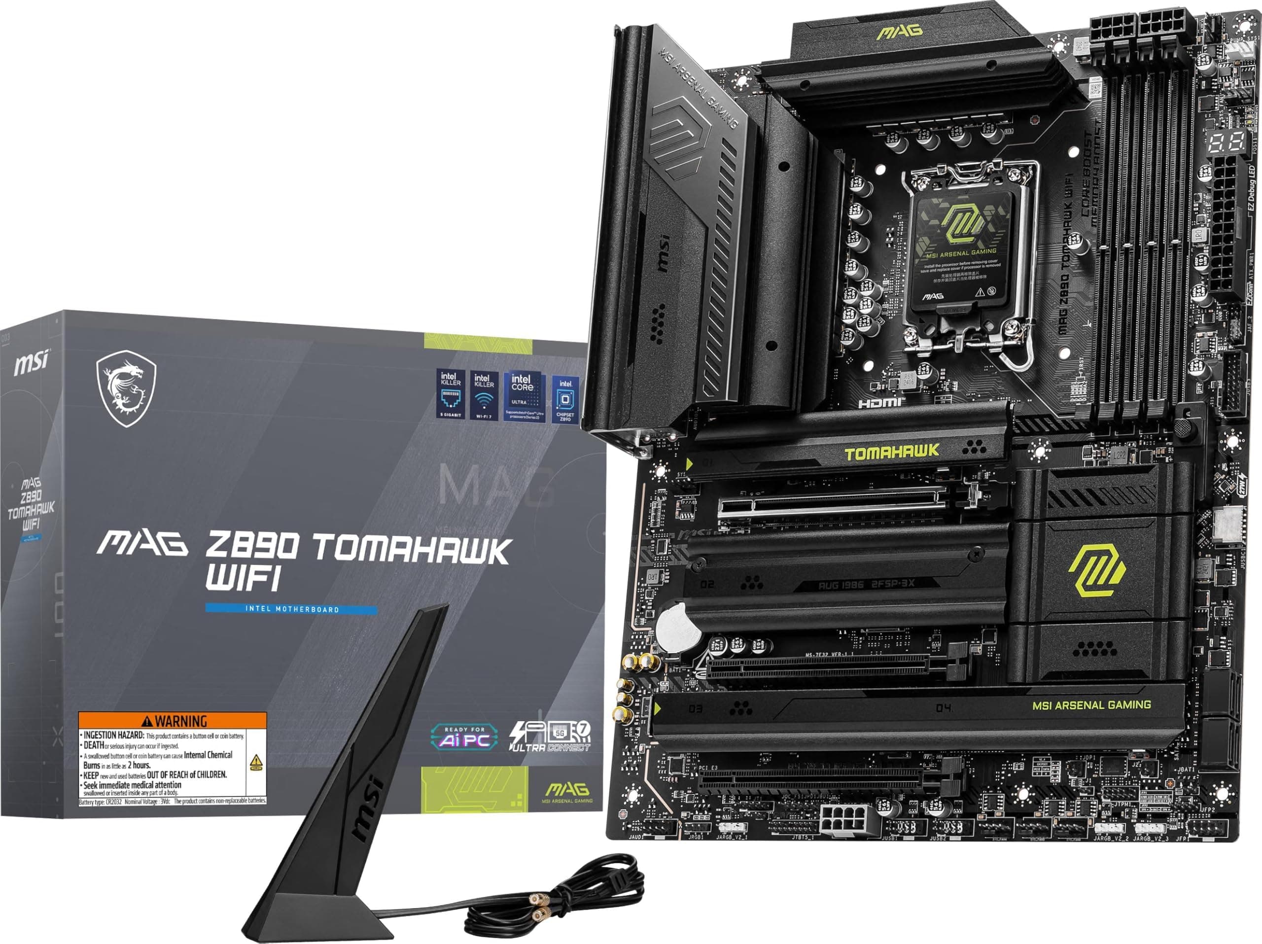 Micro Center CPU Motherboard Combo - Ultra 9 285K 24-Cores LGA 1851 Desktop Processor Bundle with MAG Z890 Tomahawk WiFi Gaming Motherboard Bild 7