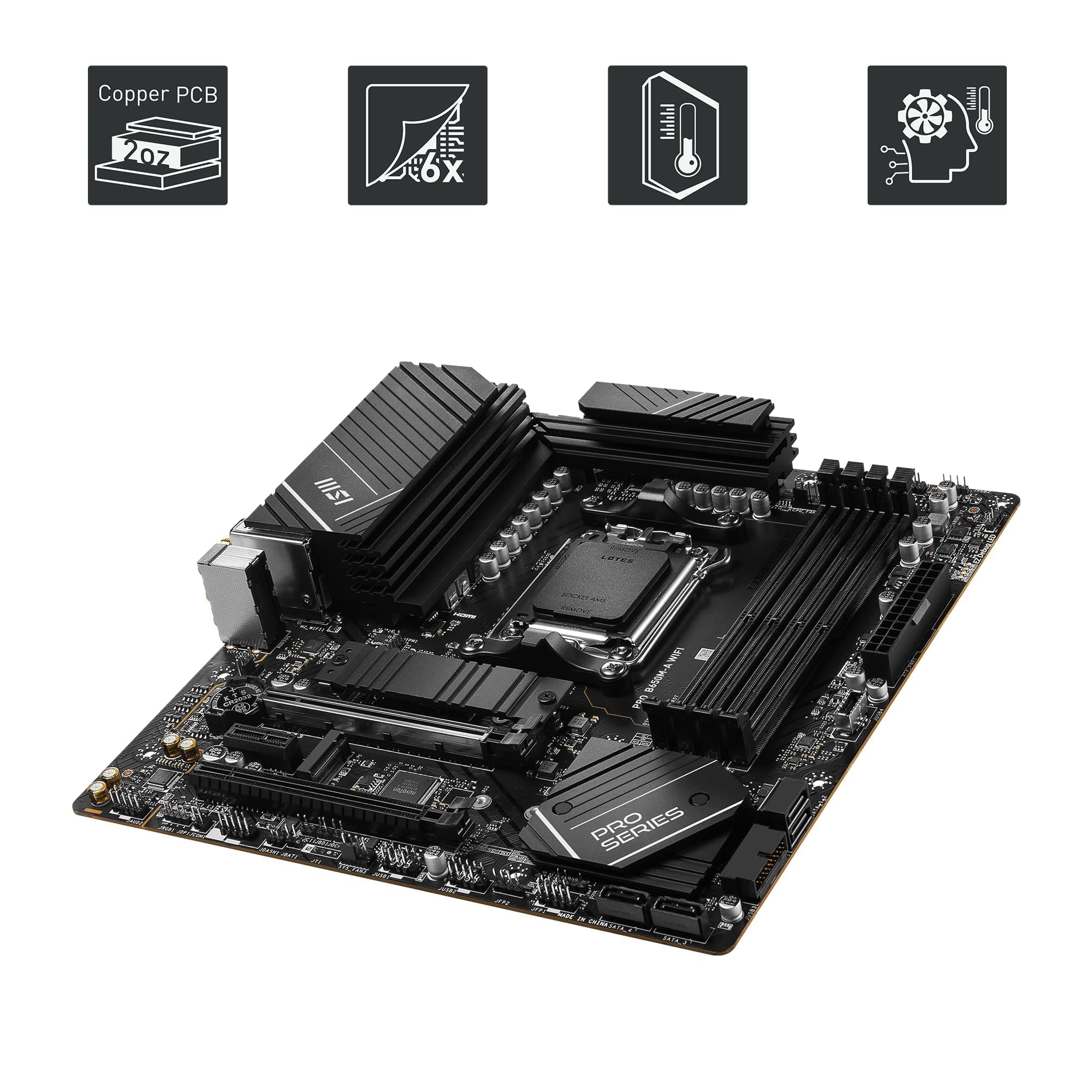 AMD Ryzen 5-7600X Processor + MSI PRO B650M-A WiFi Motherboard Micro-ATX Bild 8