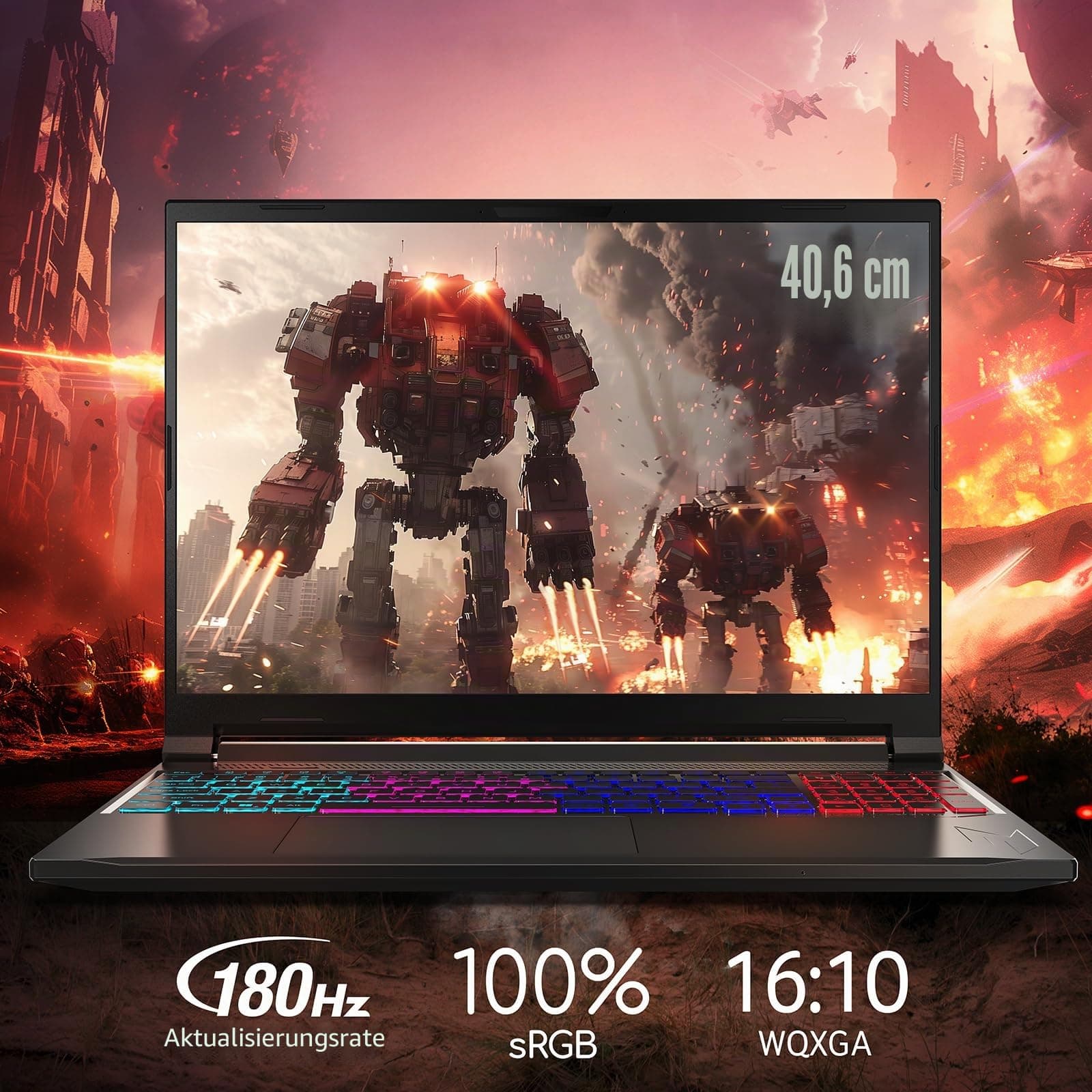 acer Nitro V 16S AI Laptop IA | Notebook Gaming | Nvidia GeForce RTX 5070 8GB | Ryzen AI 7 350 | RAM 16GB DDR5 | 1024GB SSD | 16" WQXGA IPS 180Hz Display | Copilot+ PC | Windows 11 | QWERTY Ryzen AI 7 350 NVIDIA RTX 5070 RAM 16 GB, SSD 1 TB Bild 5