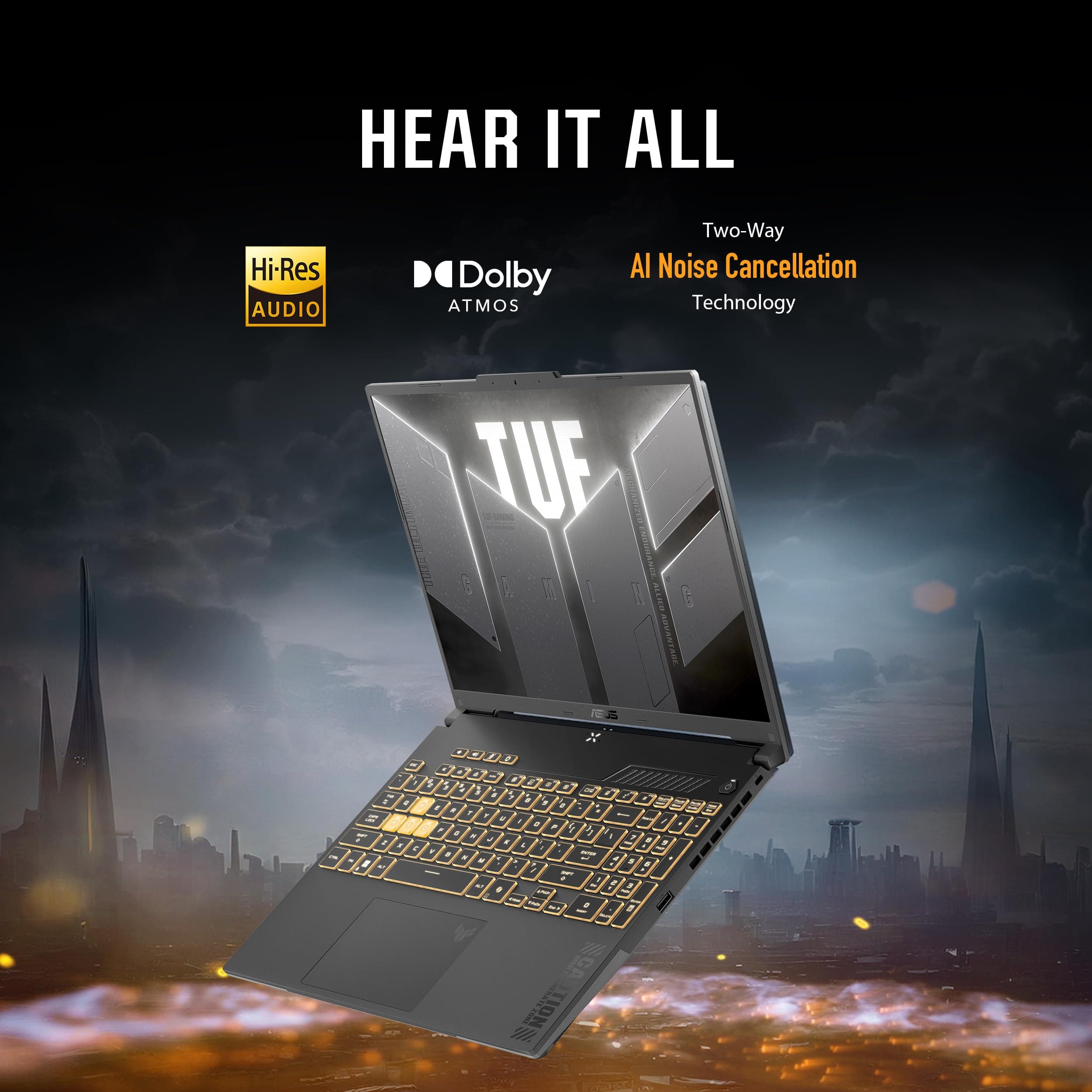 ASUS TUF Gaming F16 (2024) Gaming Notebook, Display 16 Zoll FHD+ 144Hz IPS-Level 16:10, Intel Core i7-13620H, NVIDIA GeForce RTX 4050, 16GB DDR5, 512GB PCIe Gen4 SSD, Wi-Fi 6 RTX 4050 | Core i7 Bild 7