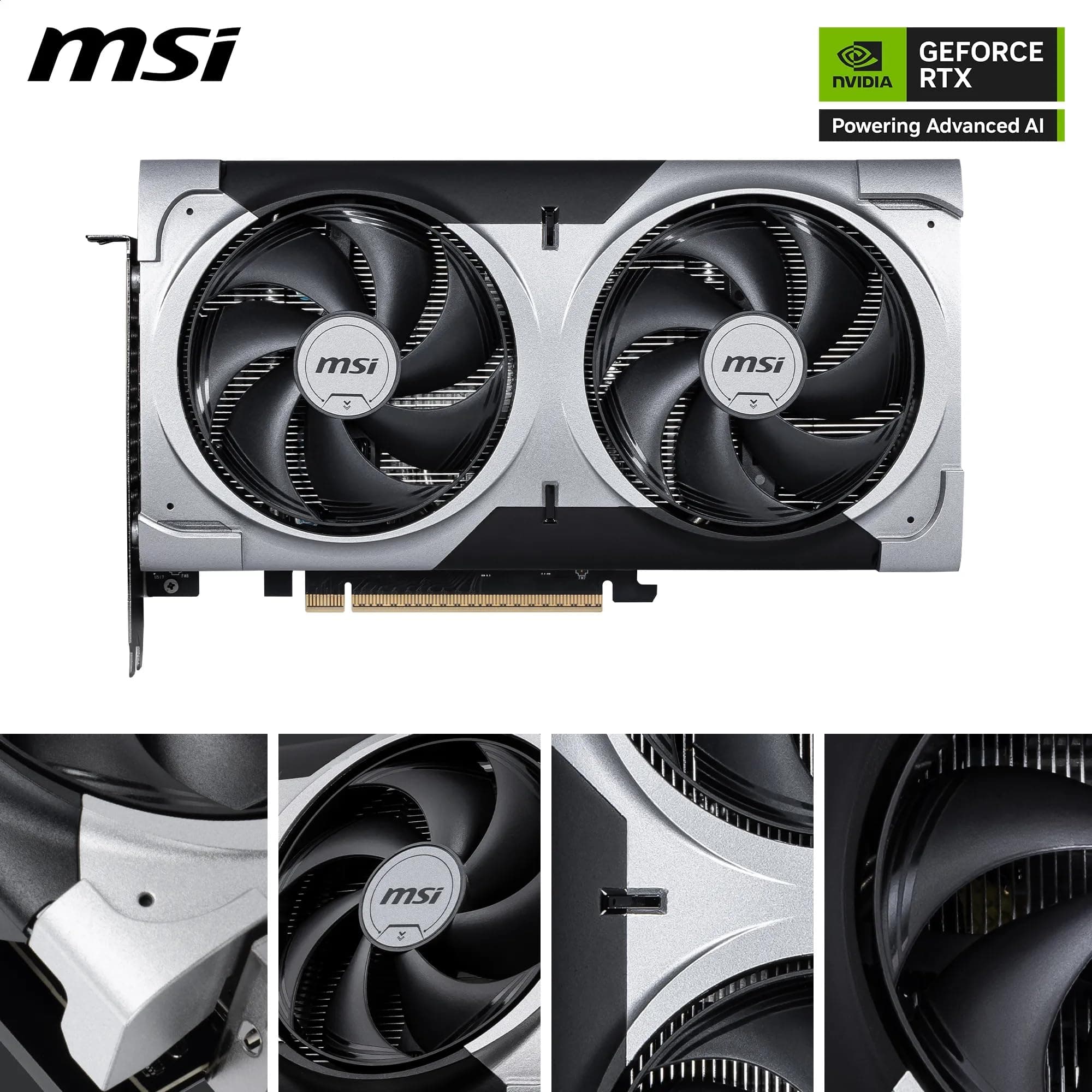 MSI GeForce RTX 5060 Ti 16G Ventus 2X OC Plus - 16GB GDDR7 (28Gbps/128-bit), PCIe 5, Boost: 2602 MHz, HDMI 2.1b, DisplayPort 2.1b, Extra Core-Pipes Bild 3