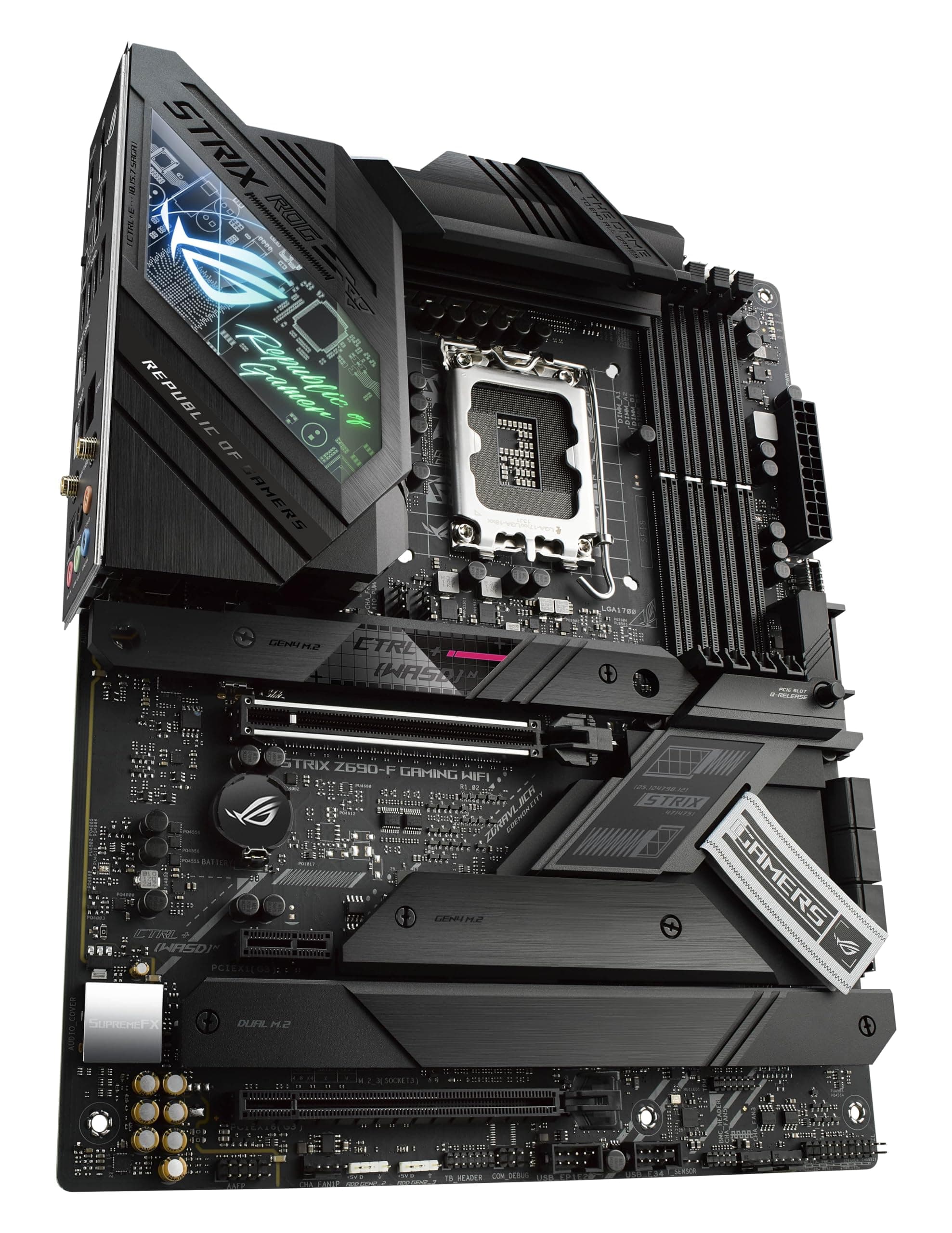 ASUS ROG Strix Z690-F Gaming WiFi Mainboard Sockel Intel LGA 1700 (Intel Z690, ATX, 4x M.2, PCIe 5.0, DDR5, USB 3.2 Gen 2x2 Type-C, WiFi6, Aura Sync) Bild 5