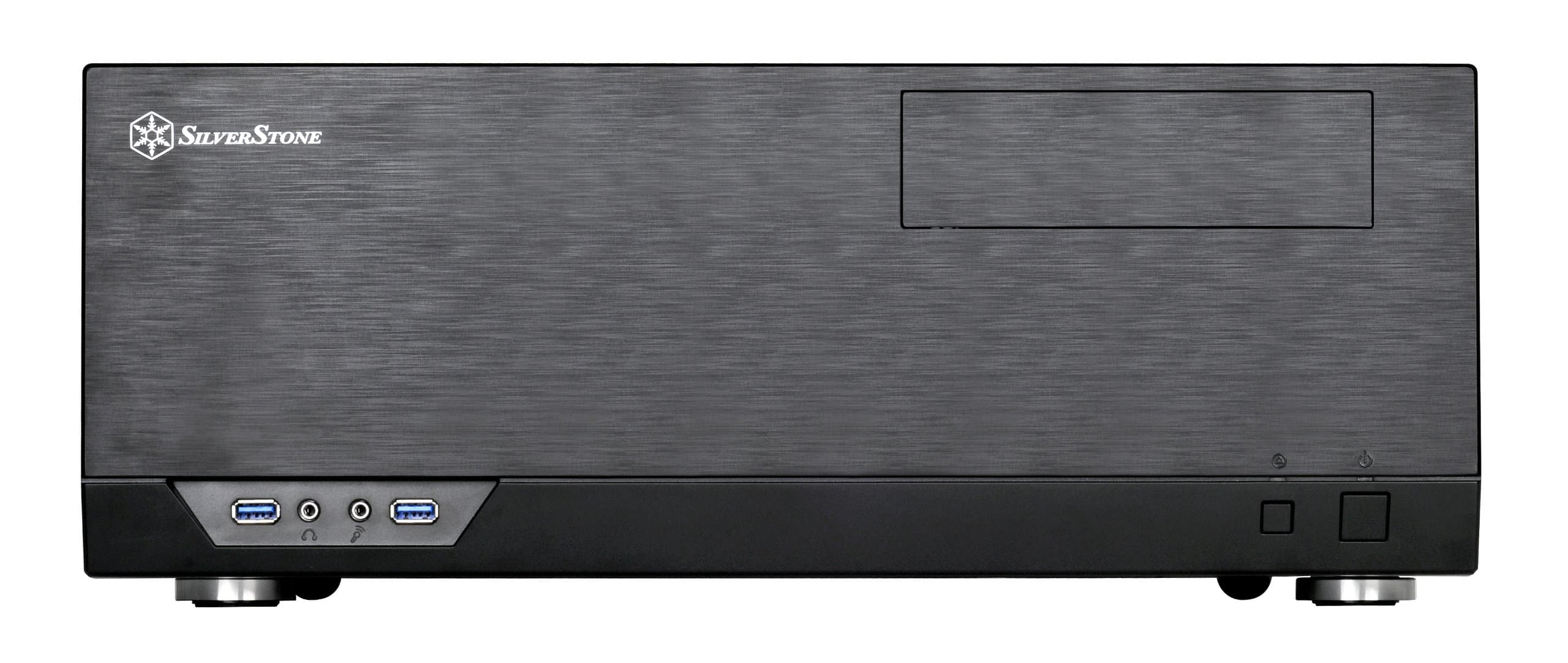 SilverStone SST-GD09B - Grandia HTPC ATX Desktop Gehäuse mit hochleistungsfähigem und geräuscharmen Kühlsystem, schwarz Bild 5