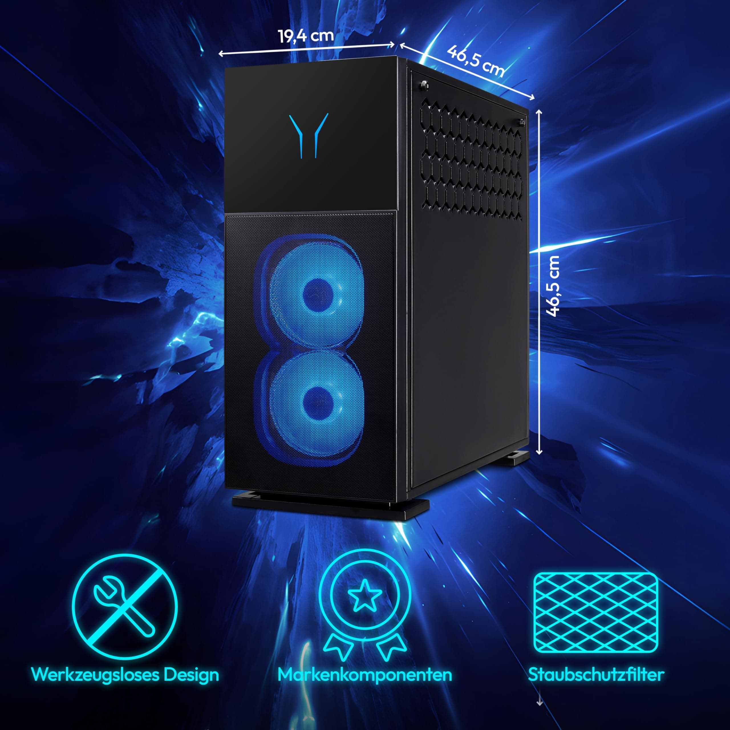 ERAZER Mechanic X20 High-End Gaming PC (Intel Core i9-14900KF, Geforce RTX 4080 SUPER, 32 GB Kingston Fury Beast RGB DDR5 RAM, 2TB SSD, Wasserkühlung, Win 11 Home) Bild 5