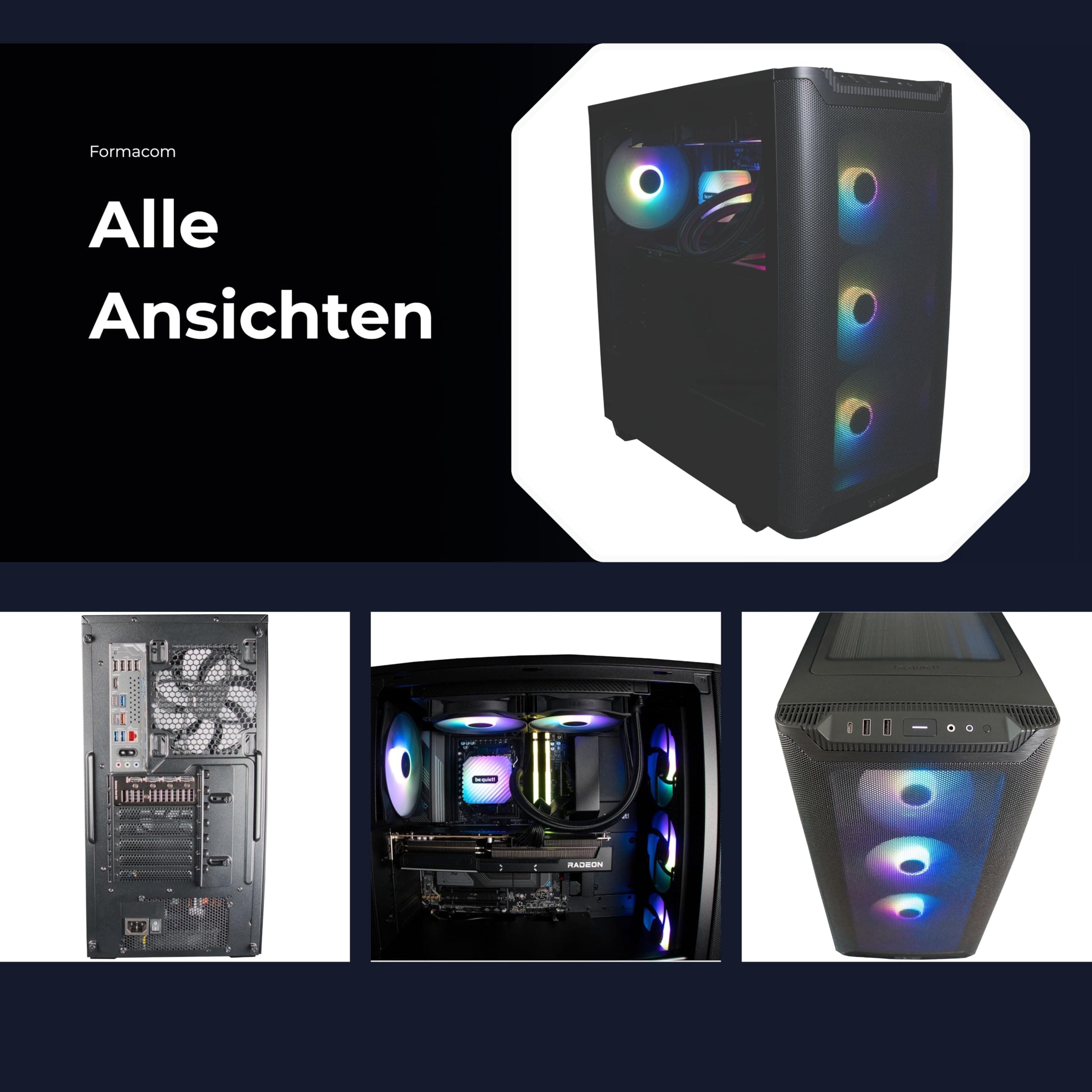 Gaming PC AMD Ryzen 7 9850X3D Radeon RX 9070 XT 16GB GDDR6 48GB DDR5-6000MHz RAM 2TB NVMe SSD ARGB Beleuchtung Wi-Fi 7 Windows 11 Pro Ryzen 9850X3D 48GB DDR5 RX 9070XT Bild 3