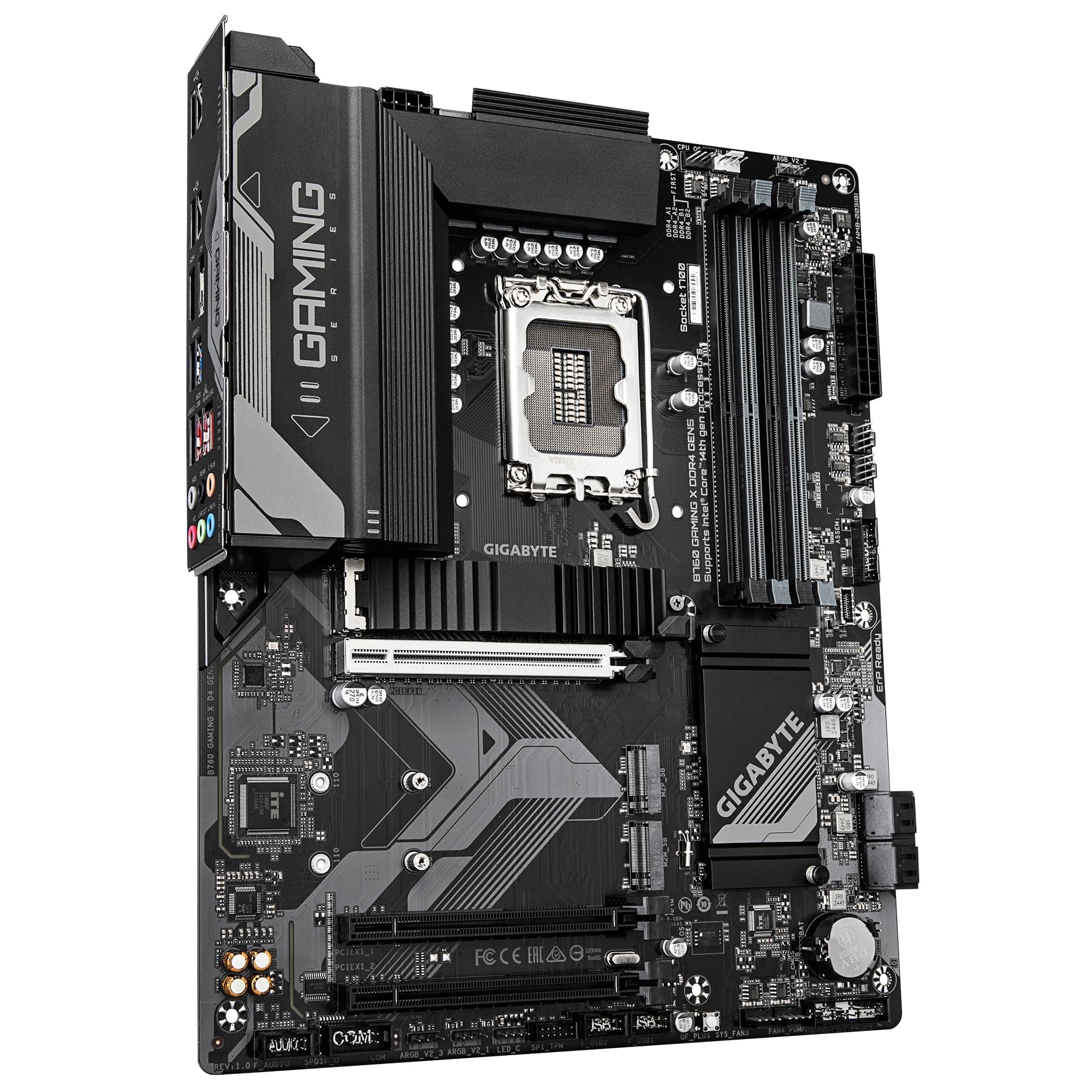 GIGABYTE B760 Gaming X DDR4 GEN5 Mainboard – Unterstützt Intel Core Prozessoren der 14. Generation, 8+1+1 Phasen VRM, bis zu 5333 MHz DDR4 (OC), 3xPCIe 4.0 M.2, 2.5GbE LAN, USB 3.2 Gen 2 Bild 5