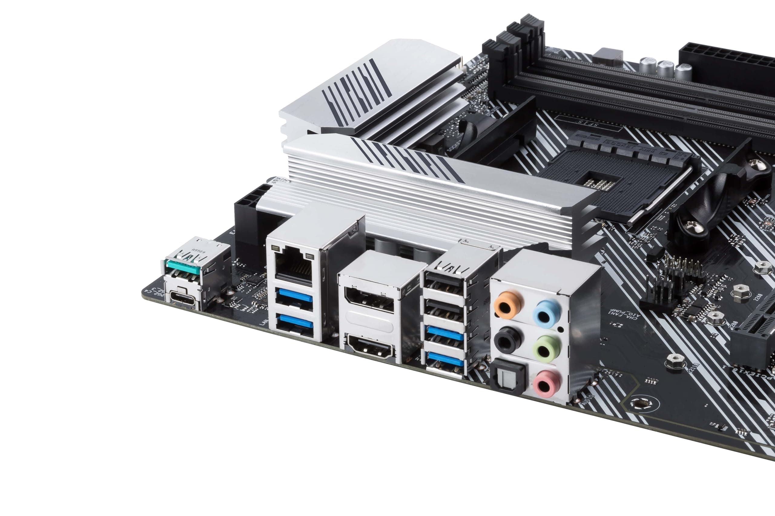 ASUS Prime B550-Plus Gaming Mainboard Sockel AM4 (ATX, Ryzen, PCIe 4.0, 2X M-2, 1Gbit/s-Ethernet, SATA 6Gbit/s, USB 3.2 Gen 2 Typ-A/C, Unterstützung für Aura Sync RGB Header) Bild 7