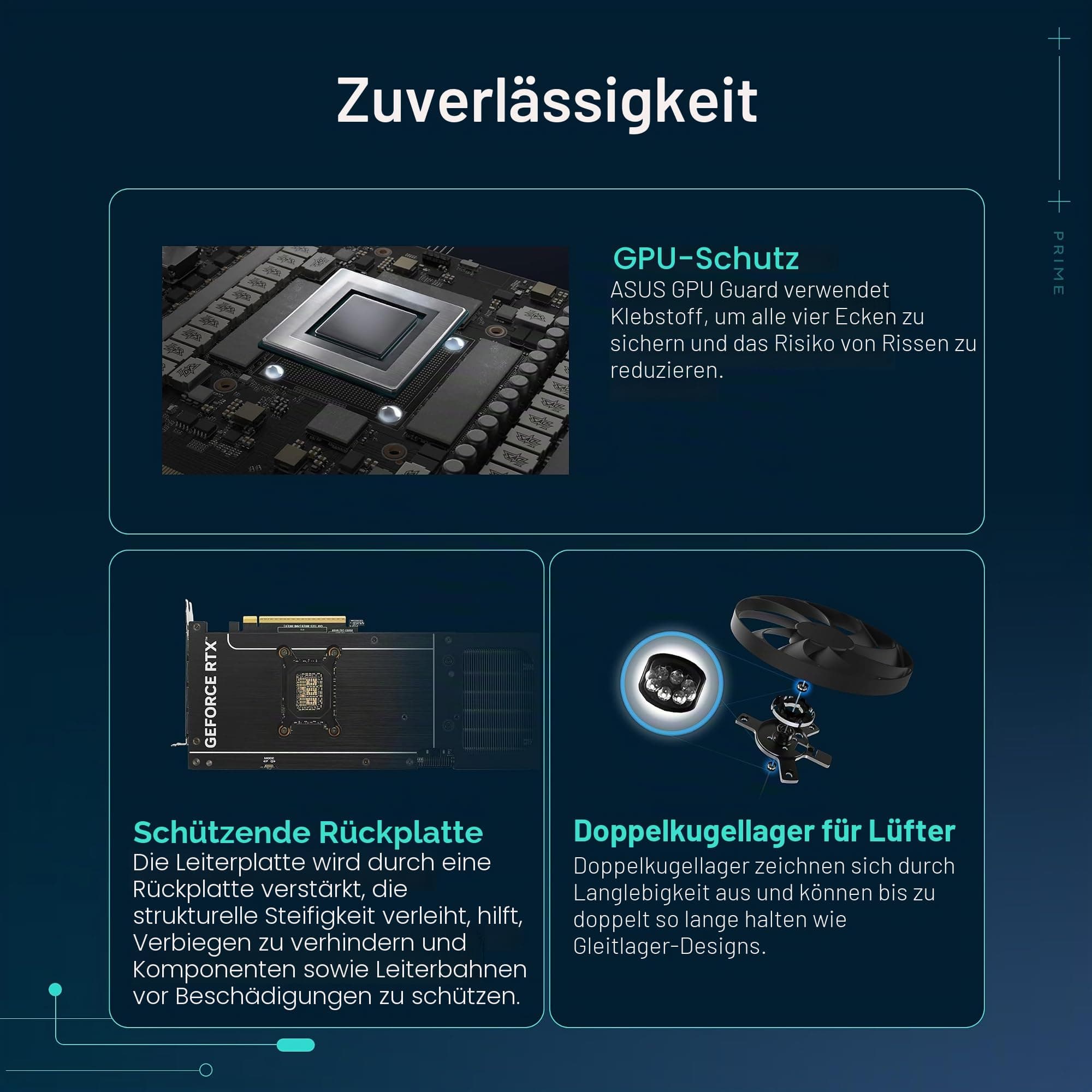 Asus TUF Gaming GeForce RTX ™ 5080 16GB GDDR7 Gaming Grafikkarte (PCIe® 5.0, HDMI®/DP 2.1, 3.6-Slot, Komponenten in Militärqualität, schützende PCB-Beschichtung, Axial-Tech-Lüfter, Dampfkammer) Bild 7