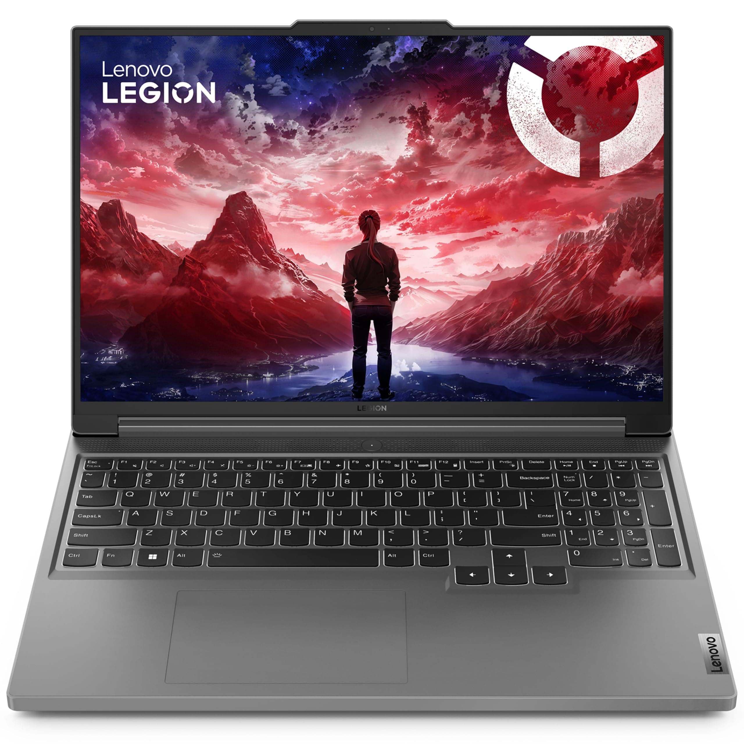 Lenovo Legion Slim 5 16ARP9 Gaming Laptop 16 Zoll WQXGA 165Hz (AMD Ryzen 7 7435HS, 16GB RAM, 512GB SSD, NVIDIA RTX 4060 8GB, Windows 11 Home) Tastatur mit Hintergrundbeleuchtung AZERTY grau