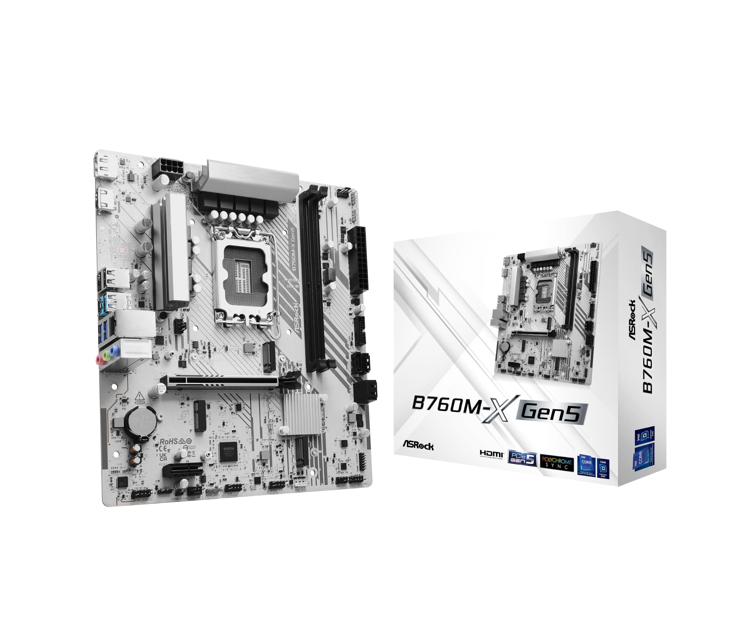 ASRock B760M-X GEN5 Mainboard Intel LGA1700 DDR5 PCIe 5.0 mATX (90-MXBTR0-A0UAYZ) Bild 8
