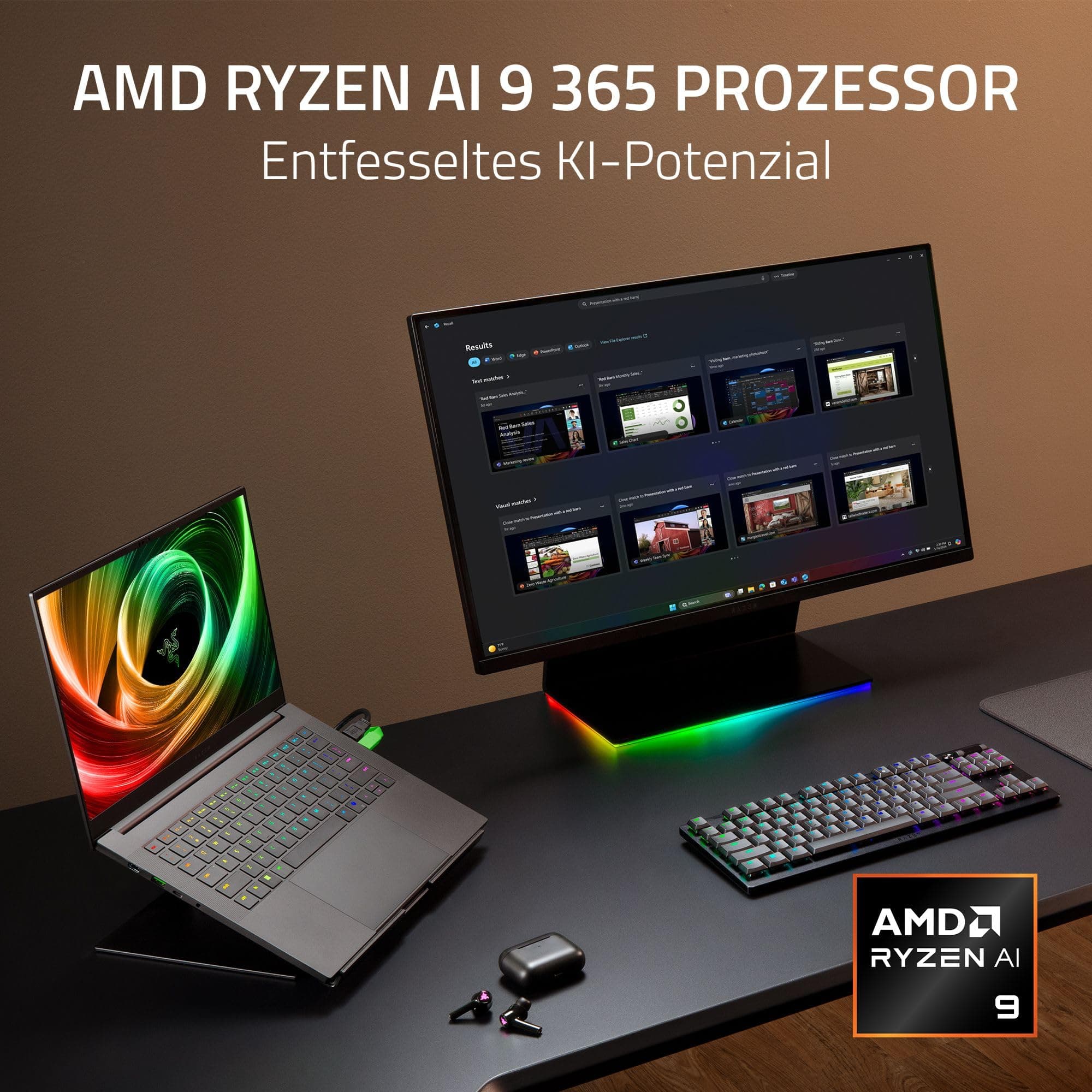 Razer Blade 14 (2025) - 14 Zoll Gaming-Laptop - NVIDIA RTX 5070 - AMD Ryzen AI 9 365-14" 3K 120Hz OLED Display - 16 GB LPDDR5X 8000 MHz - 1 TB SSD - QWERTZ DE-Layout | Mercury RTX 5070 | 16 GB | 1 TB | Mercury Bild 4