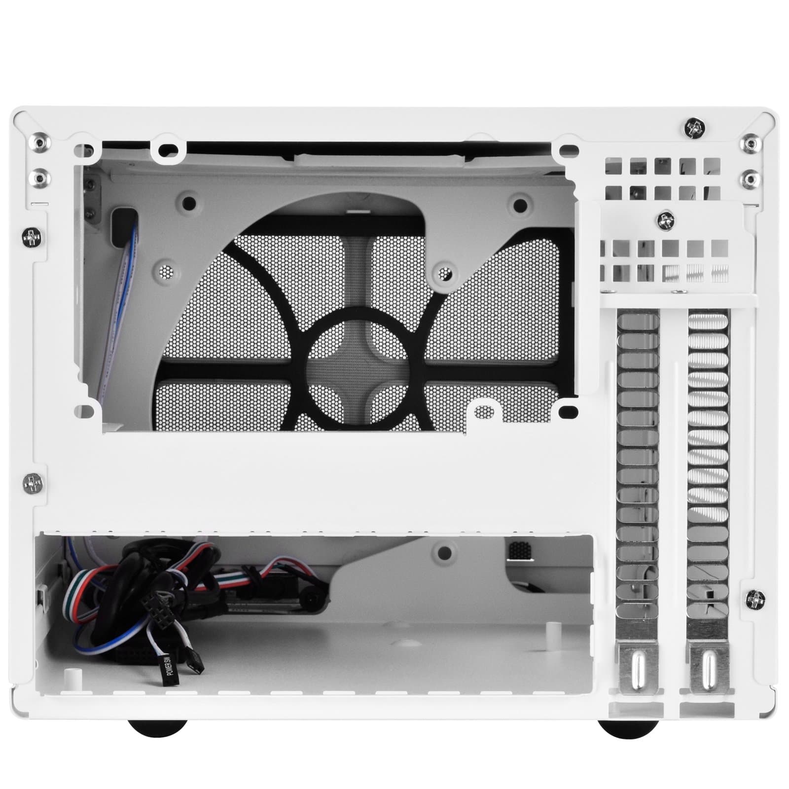 SilverStone SST-SG13WB - Sugo Mini-ITX kompaktes Cube Gehäuse, Mesh-Frontblende, schwarz-weiss Bild 5