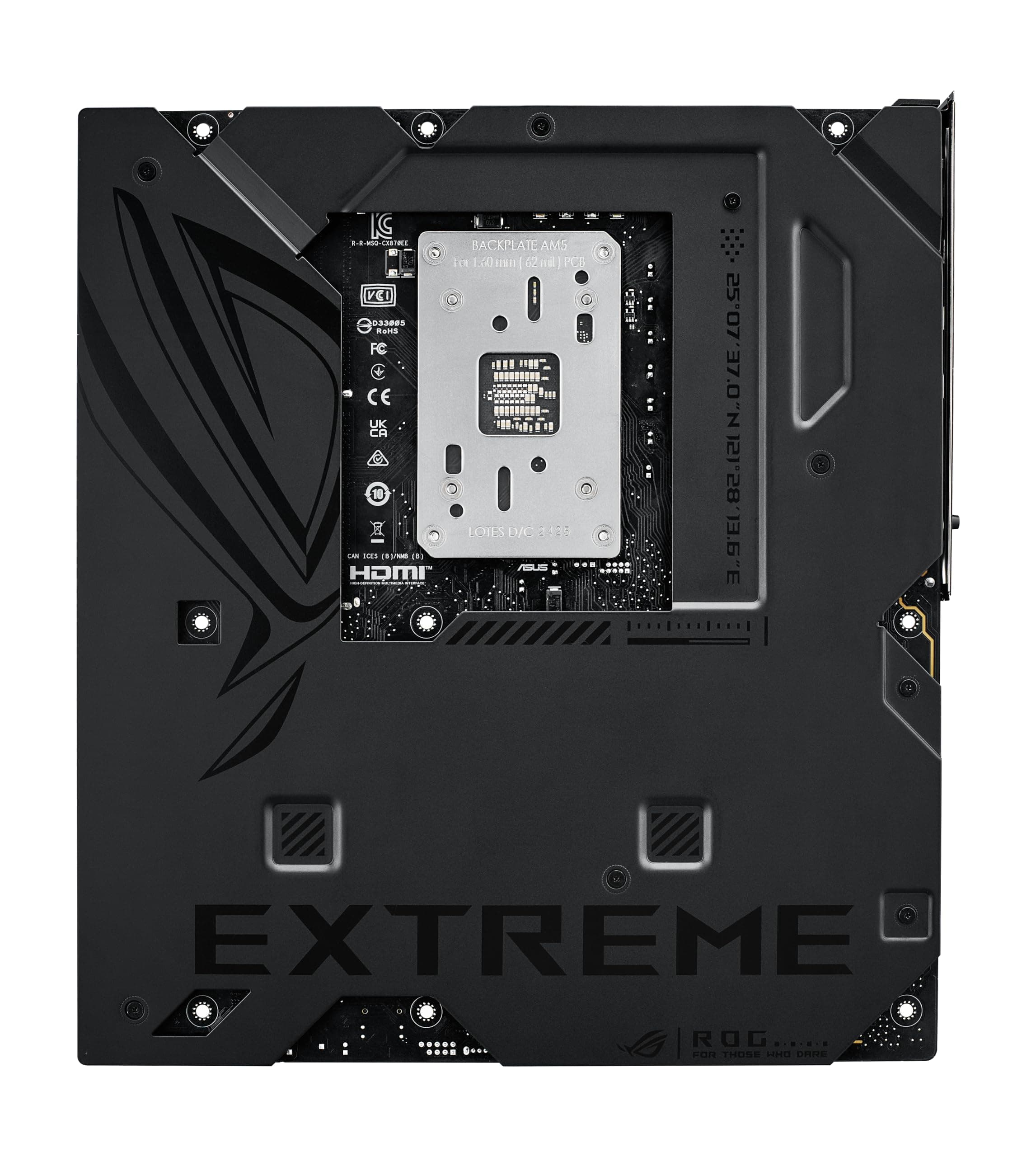 ASUS ROG Crosshair X870E Extreme AMD X870E AM5 E-ATX Gaming Motherboard - 20+2+2 Leistungsstufen, DDR5, PCIe 5.0, 5X M.2, 5G & 10G LAN, Wi-Fi 7, USB4 Type-C, 5 Zoll LCD, AI Overclocking & Networking Bild 3