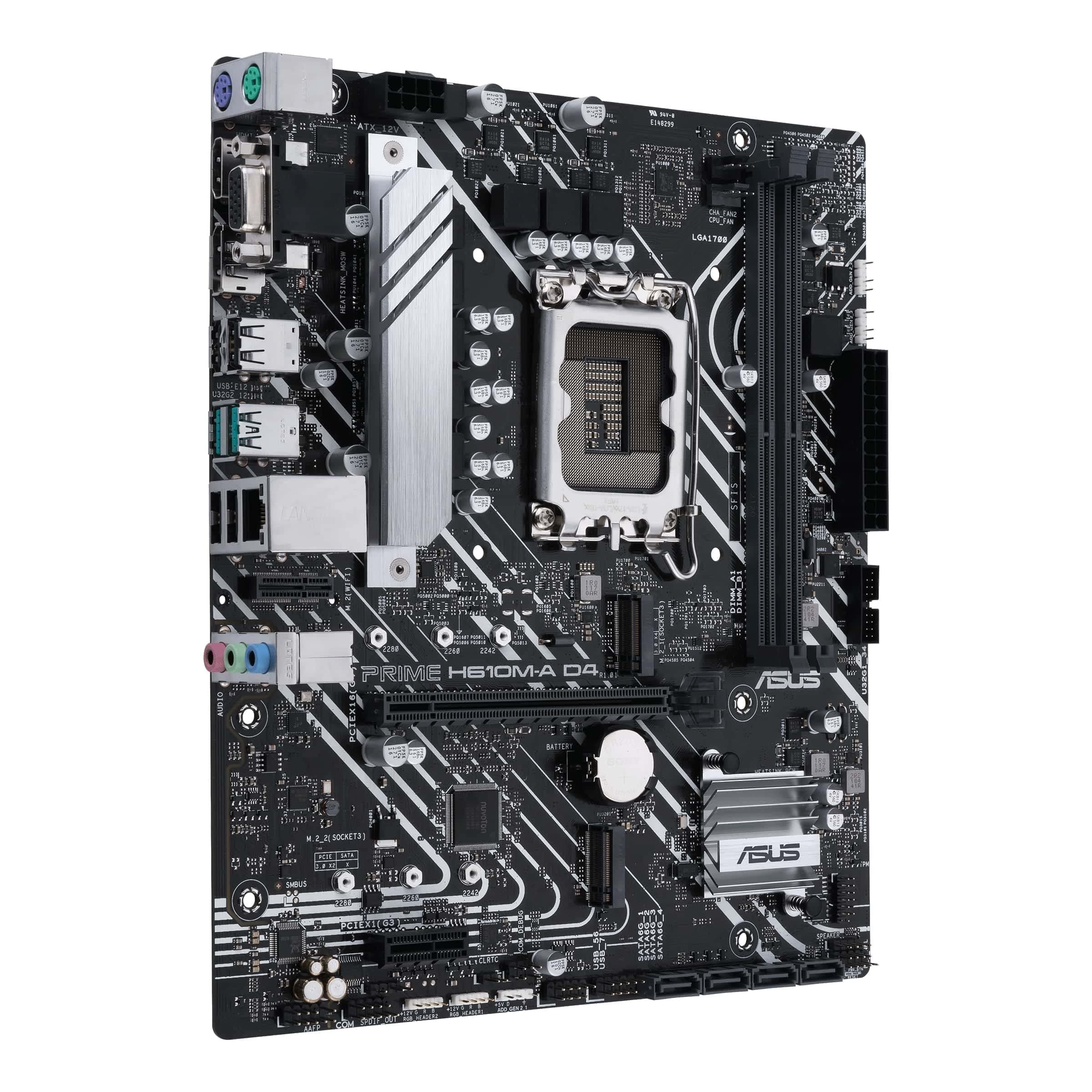 ASUS Prime H610M-A D4-CSM Business Mainboard Sockel Intel LGA 1700 (mATX, PCIe 4.0, 1Gb Ethernet, ASUS COM Debug Header, Remote IT Management) Bild 5